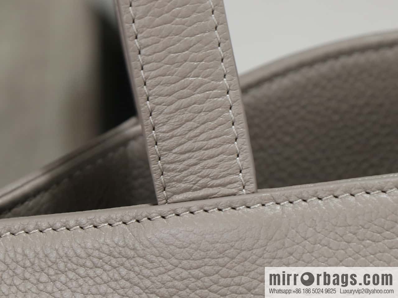 [Premium all-steel hardware] CABAS ANAS grained cow leather handbag No.: 116853ENY.04LU
