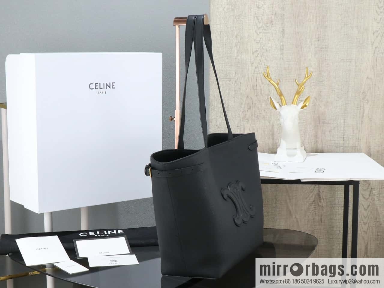 [Premium all-steel hardware] CABAS ANAS grained cow leather handbag No.: 116853ENY.04LU