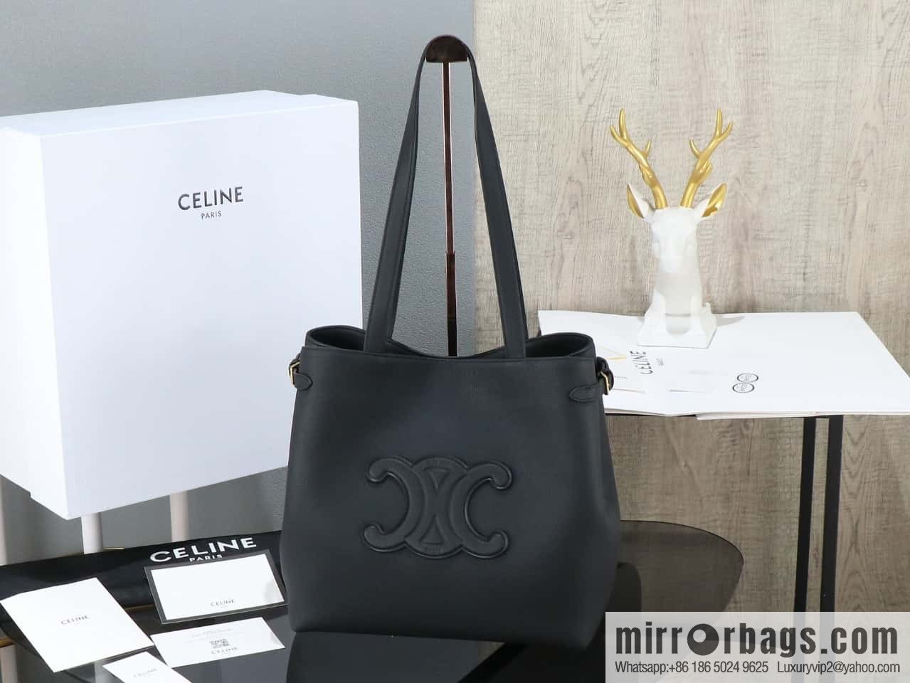 [Premium all-steel hardware] CABAS ANAS grained cow leather handbag No.: 116853ENY.04LU