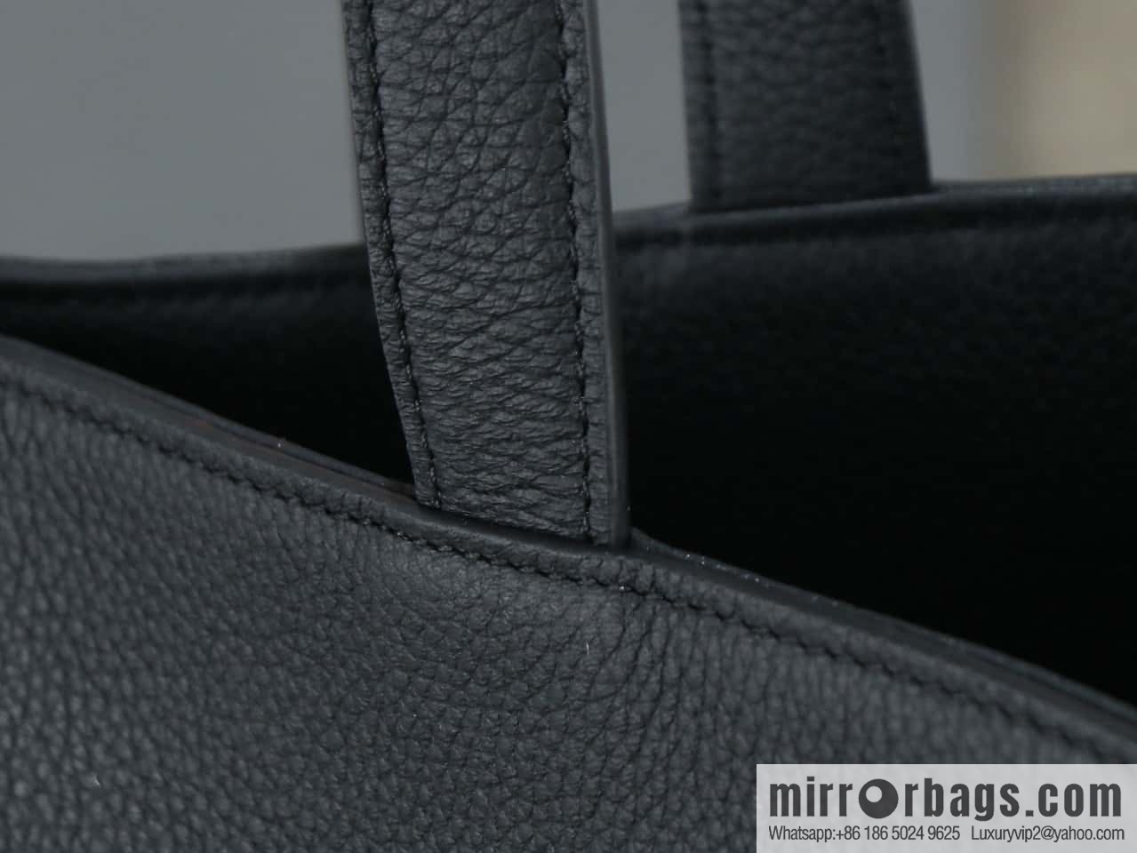 [Premium all-steel hardware] CABAS ANAS grained cow leather handbag No.: 116853ENY.04LU