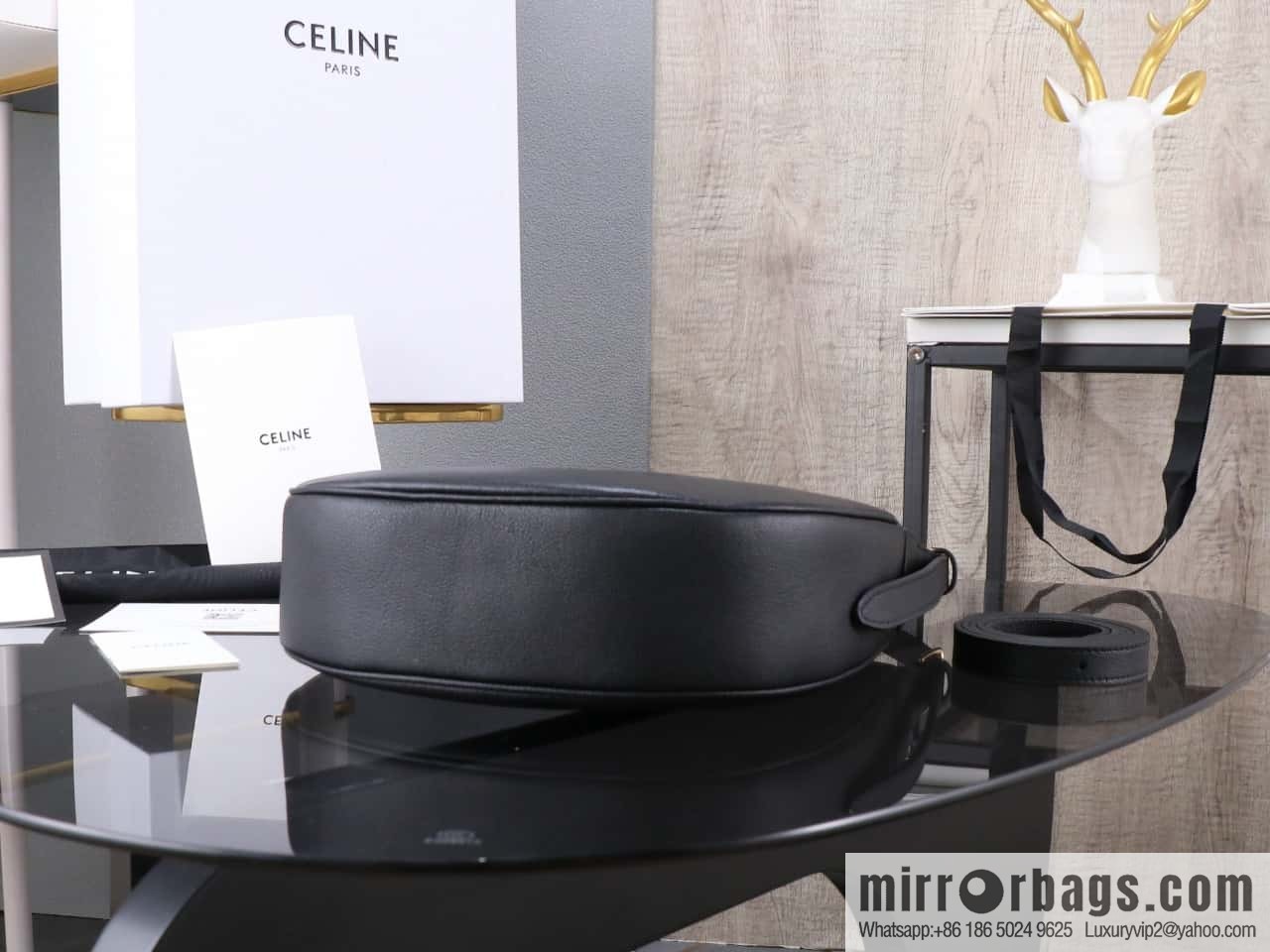 [Premium all-steel hardware] Small HELOSE TRIOMPHE logo printed cow leather handbag No.: 117252 117523