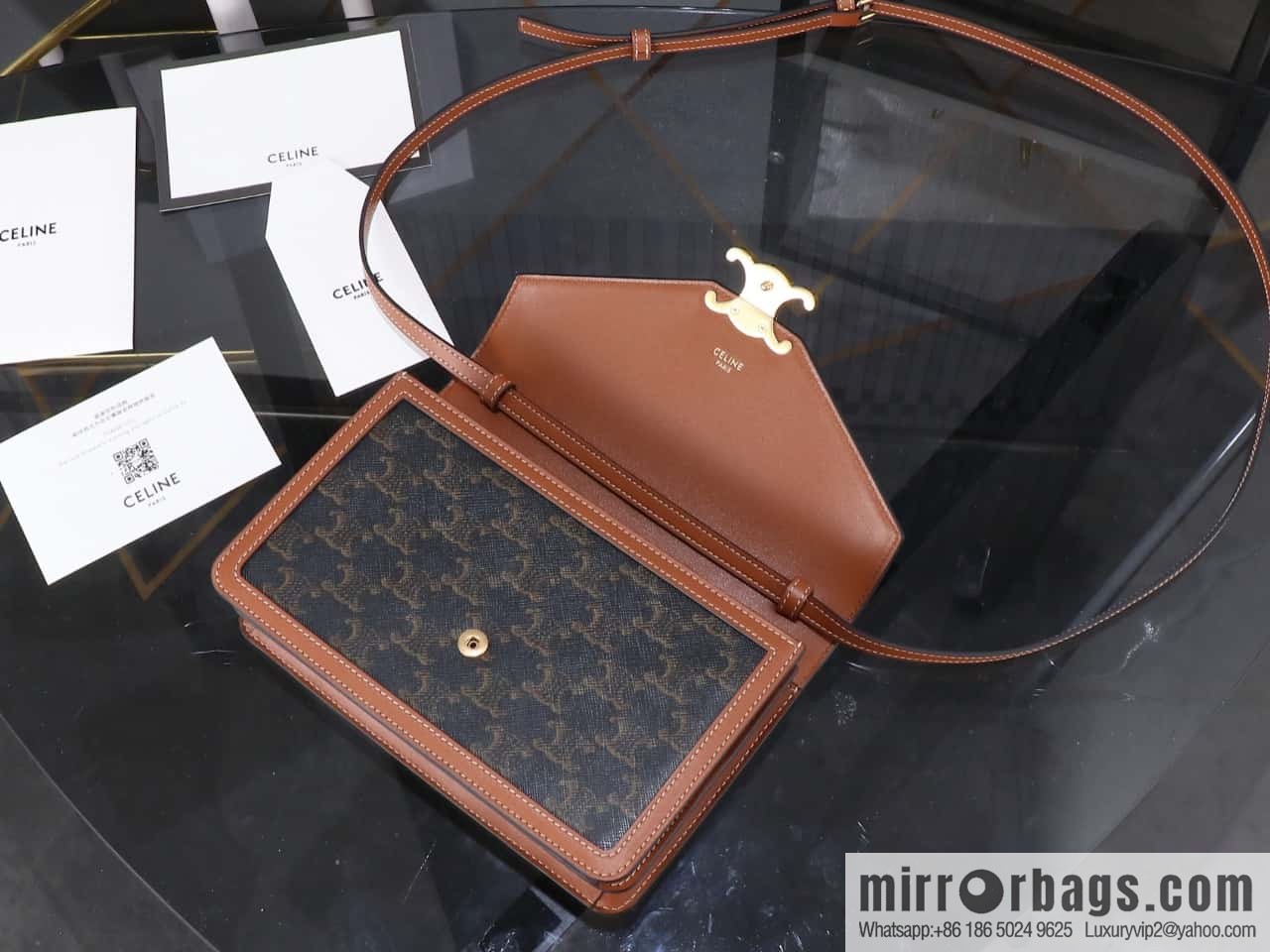 [Premium all-steel hardware] New Arc de Triomphe Laohua woc envelope bag model: 113322