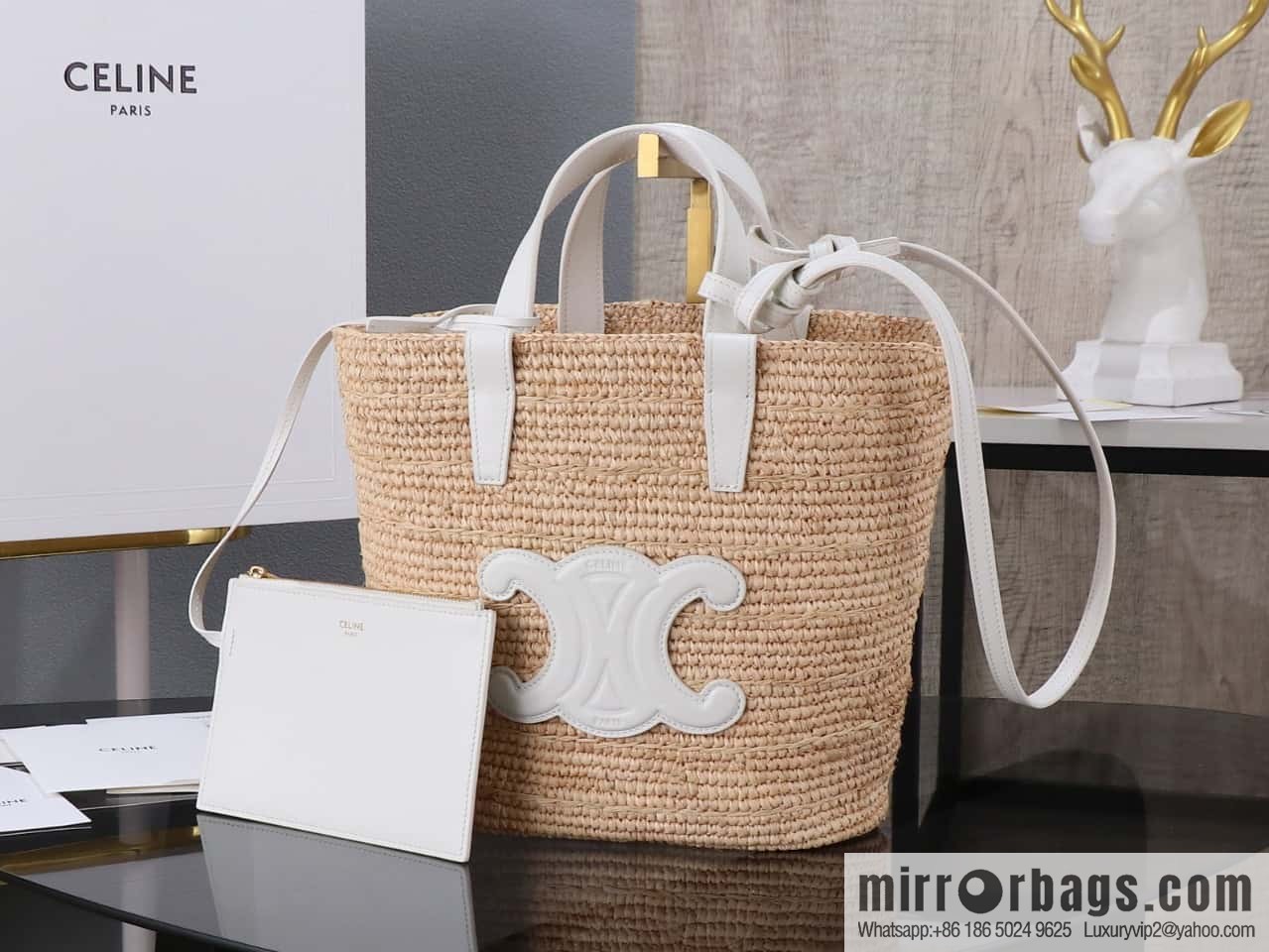 [Premium all-steel hardware] CELINE TEEN plant material and cow leather soft classic basket bag number: 115802