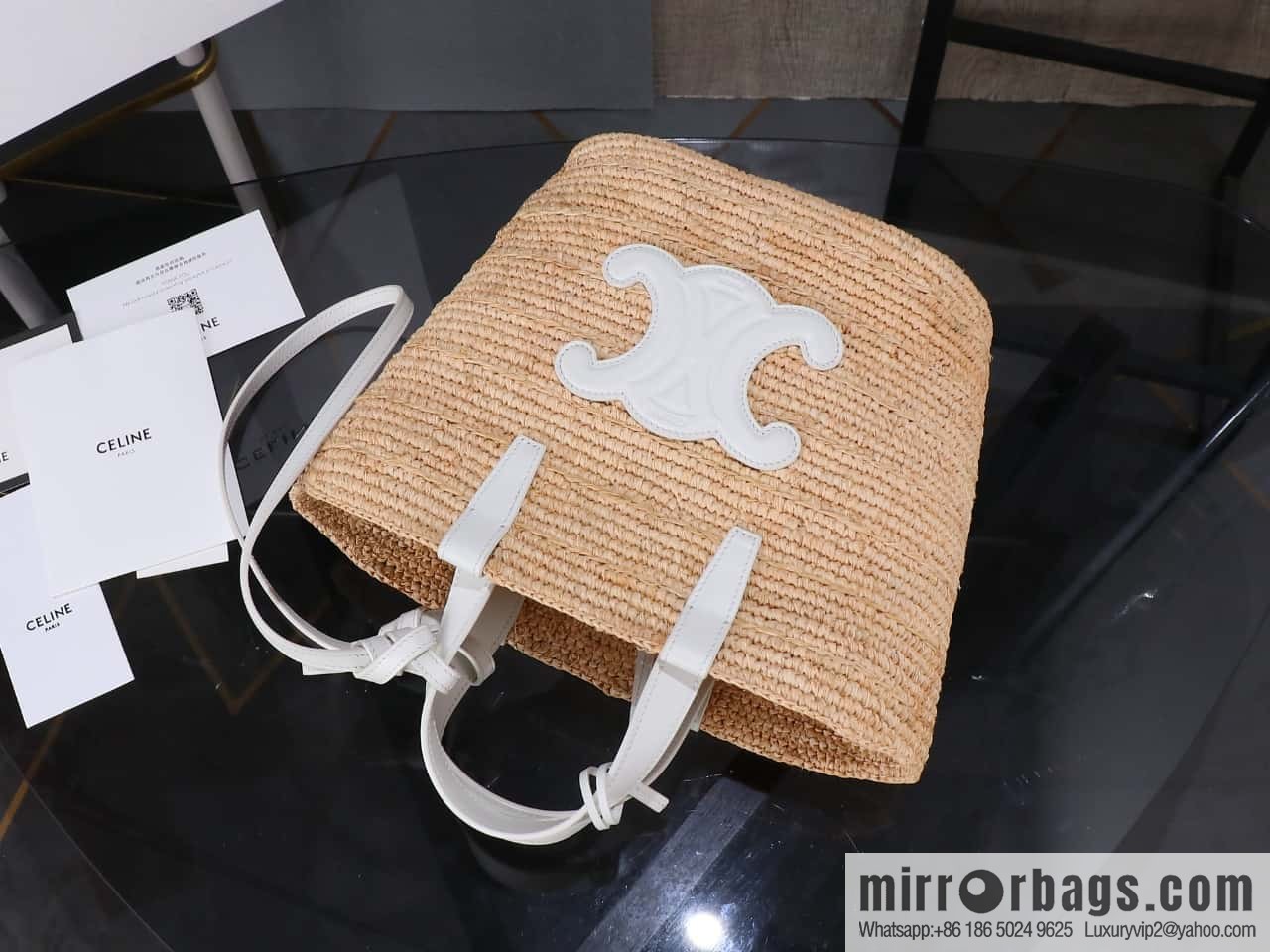 [Premium all-steel hardware] CELINE TEEN plant material and cow leather soft classic basket bag number: 115802