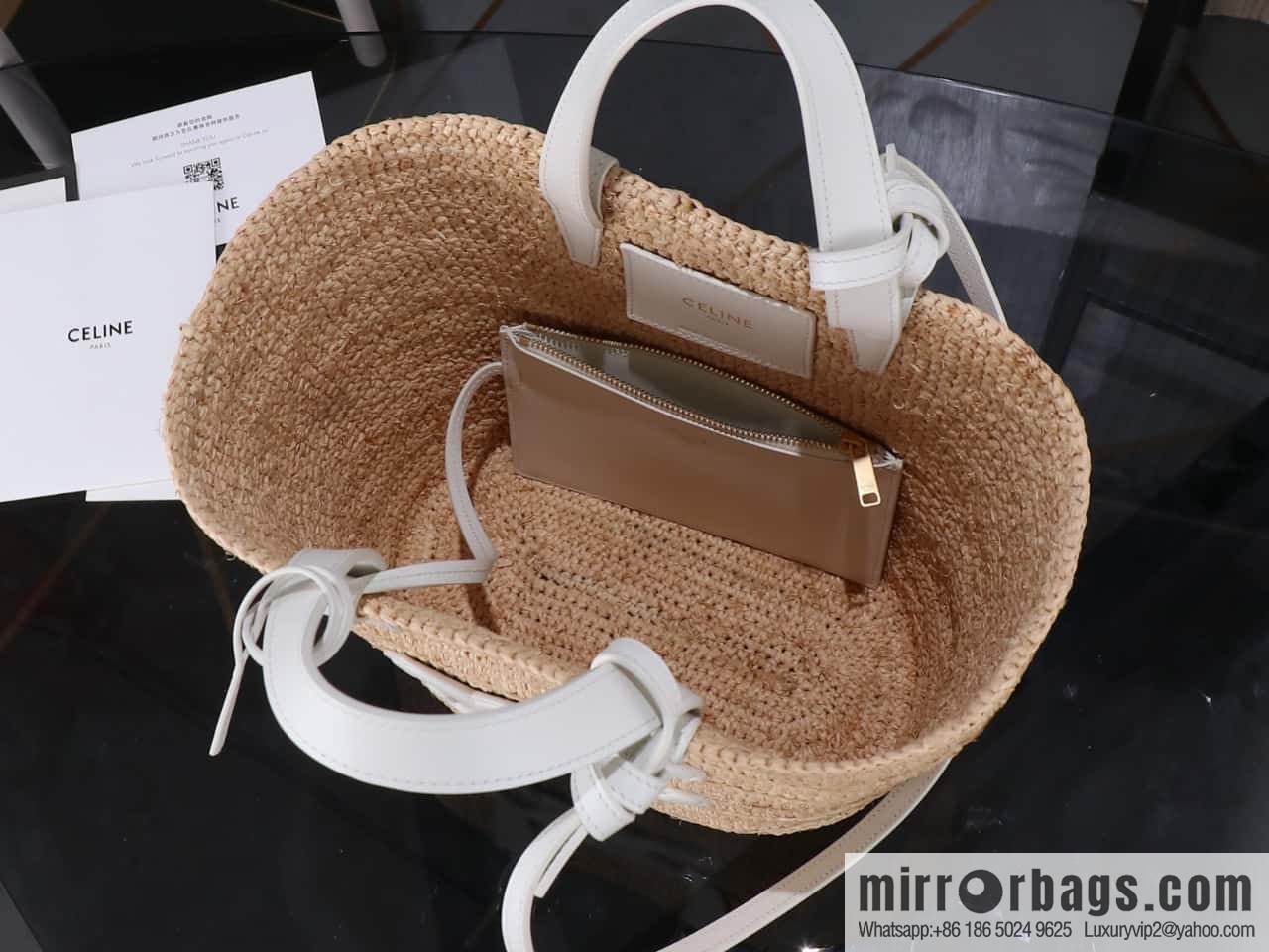 [Premium all-steel hardware] CELINE TEEN plant material and cow leather soft classic basket bag number: 115802