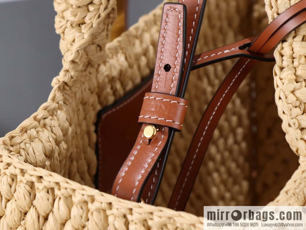[Premium all-steel hardware] CELINE TCABAS THAIS small plant material and cow leather handbag No.: 116032