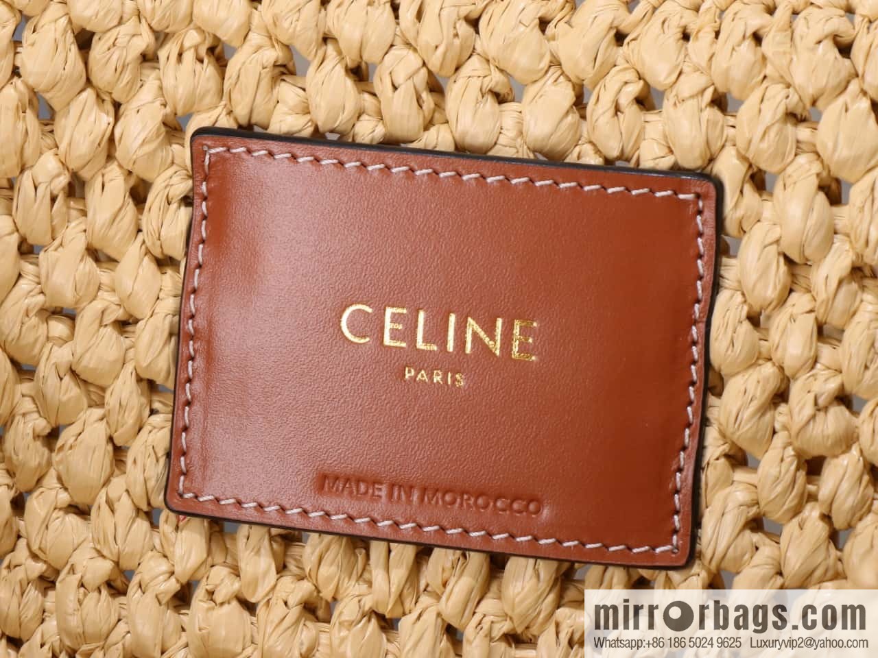 [Premium all-steel hardware] CELINE TCABAS THAIS small plant material and cow leather handbag No.: 116032