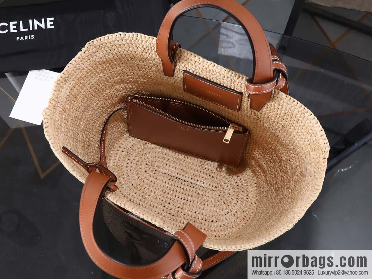 [Premium all-steel hardware] CELINE TEEN plant material and cow leather soft classic basket bag number: 115802
