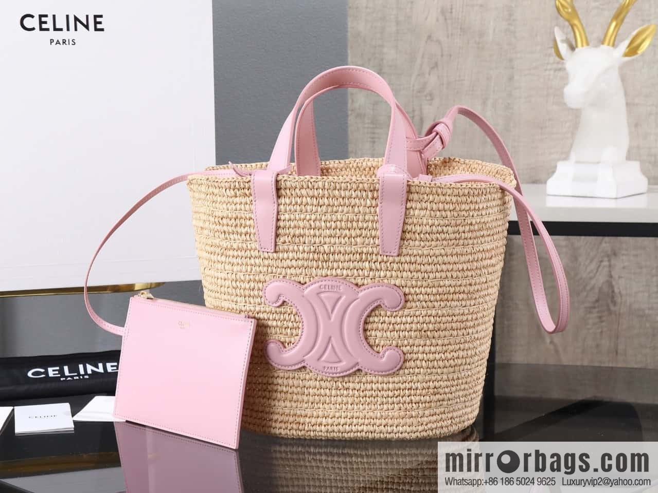 [Premium all-steel hardware] CELINE TEEN plant material and cow leather soft classic basket bag number: 115802