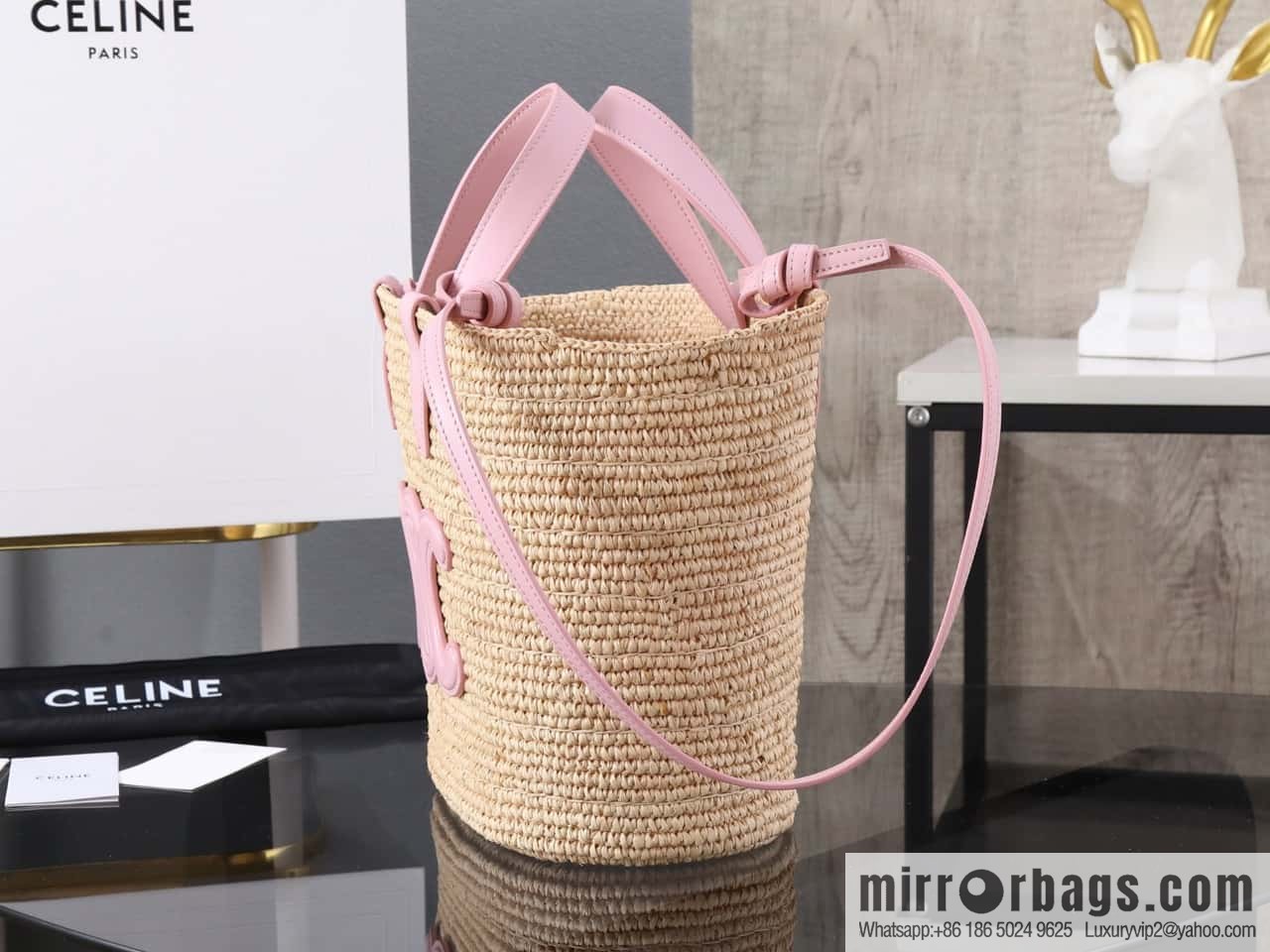 [Premium all-steel hardware] CELINE TEEN plant material and cow leather soft classic basket bag number: 115802