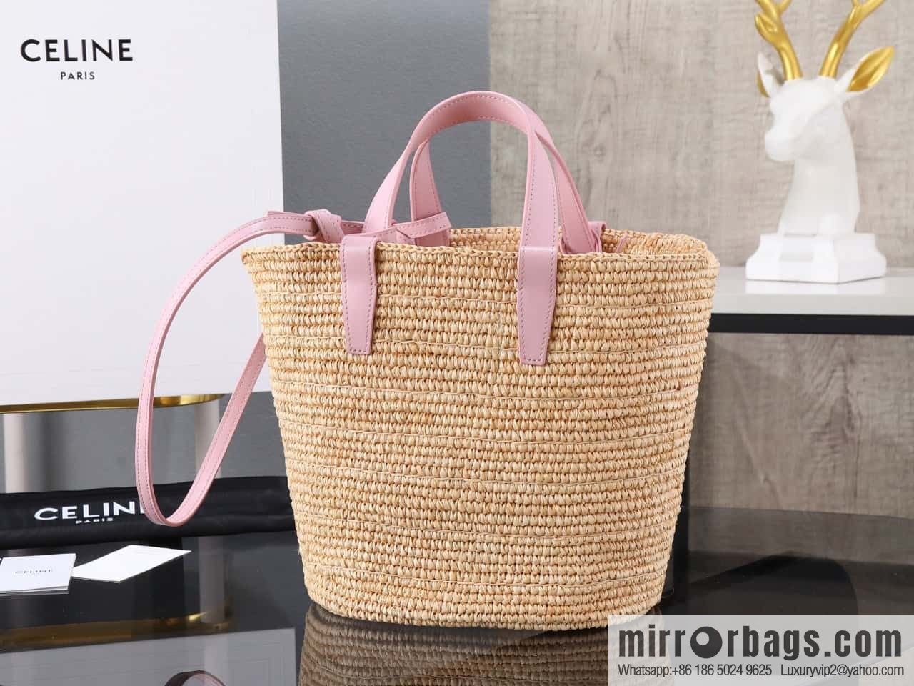 [Premium all-steel hardware] CELINE TEEN plant material and cow leather soft classic basket bag number: 115802