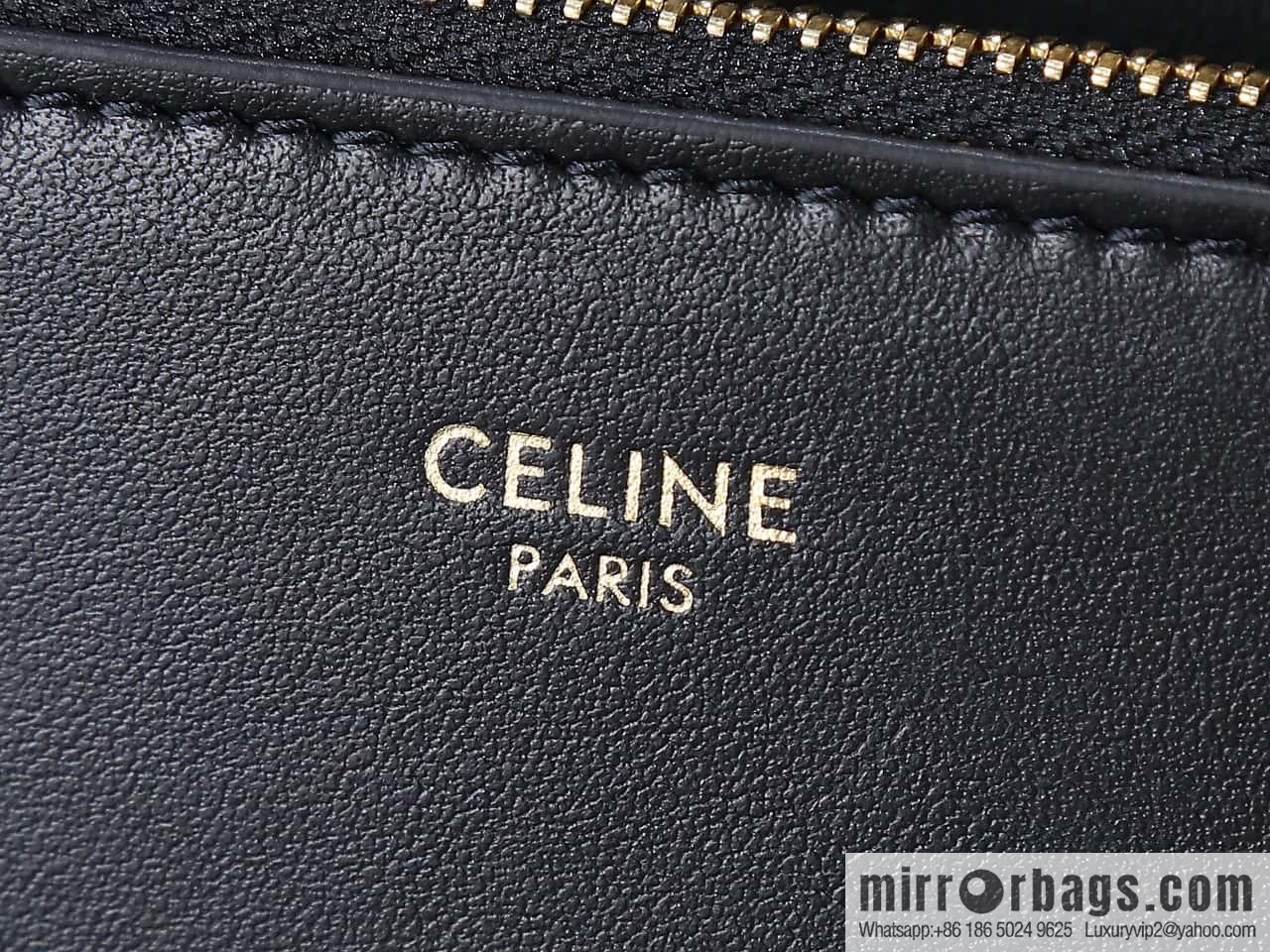 [Premium all-steel hardware] 24s new Louise bucket bag CELINE LOUISE medium smooth cow leather handbag No.: 116613FX9.38NO