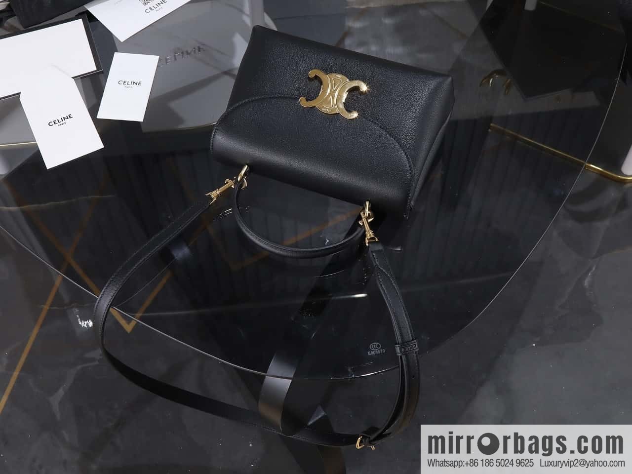 [Premium all-steel hardware] New product launched CE Arc de Triomphe Kelly handbag, item number 118113