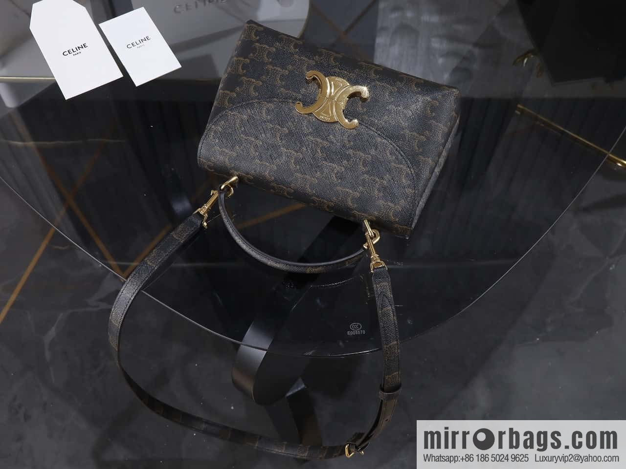 [Premium all-steel hardware] New product launched CE Arc de Triomphe Kelly handbag, item number 118113