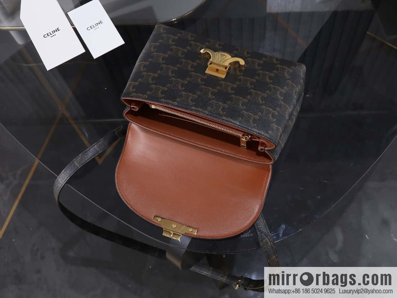 [Premium all-steel hardware] New product launched CE Arc de Triomphe Kelly handbag, item number 118113