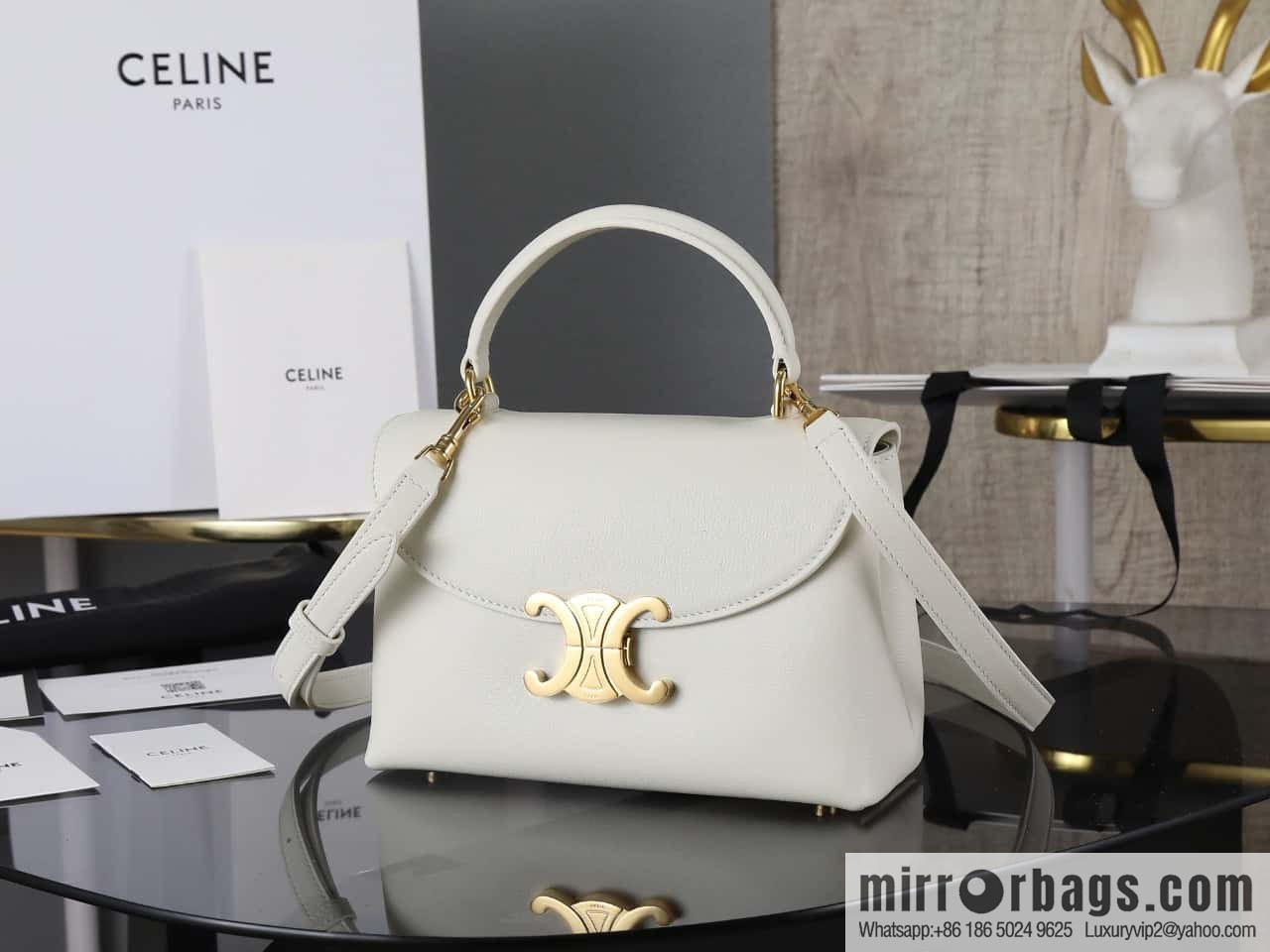 [Premium all-steel hardware] New product launched CE Arc de Triomphe Kelly handbag, item number 118113