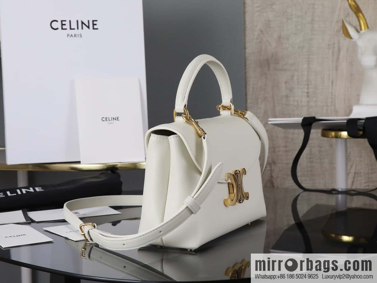 [Premium all-steel hardware] New product launched CE Arc de Triomphe Kelly handbag, item number 118113