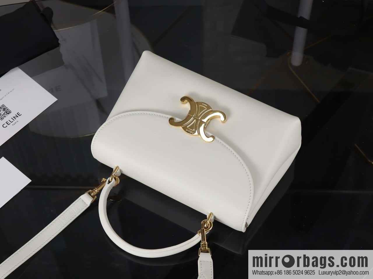 [Premium all-steel hardware] New product launched CE Arc de Triomphe Kelly handbag, item number 118113