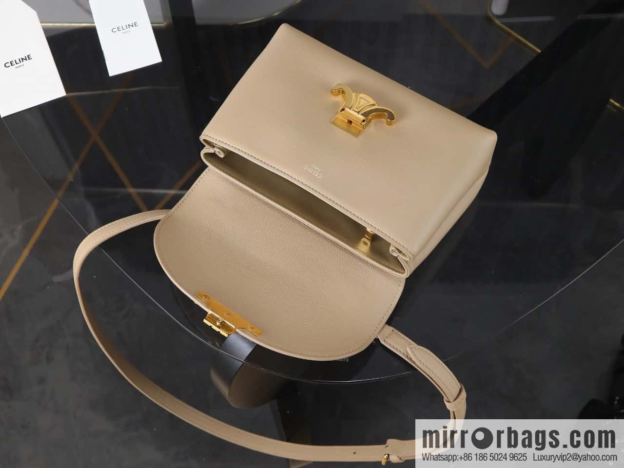 [Premium all-steel hardware] New product launched CE Arc de Triomphe Kelly handbag, item number 118113