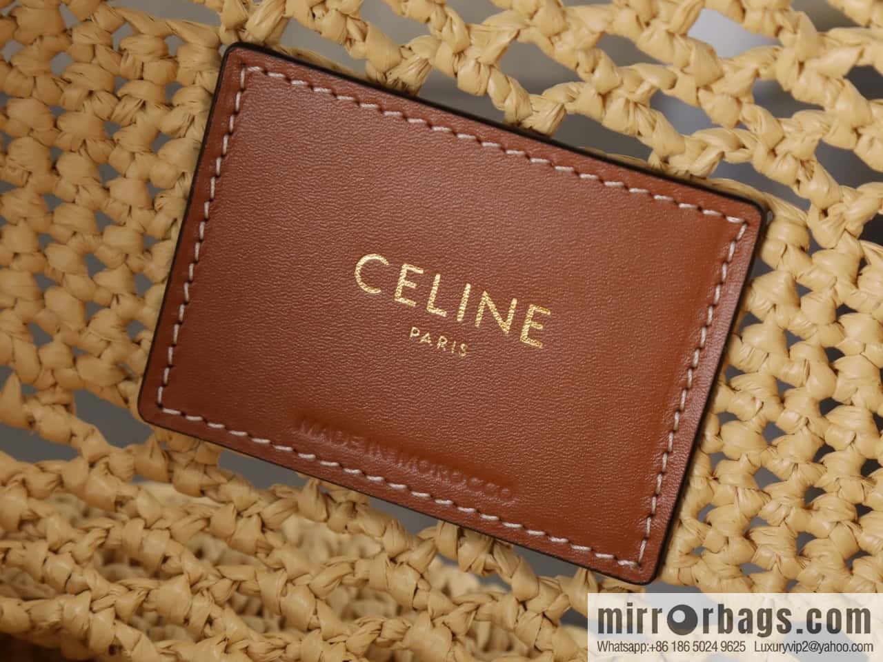 [Premium quality, all-steel hardware] CLARA plant material and cow leather classic basket bag number: 117862