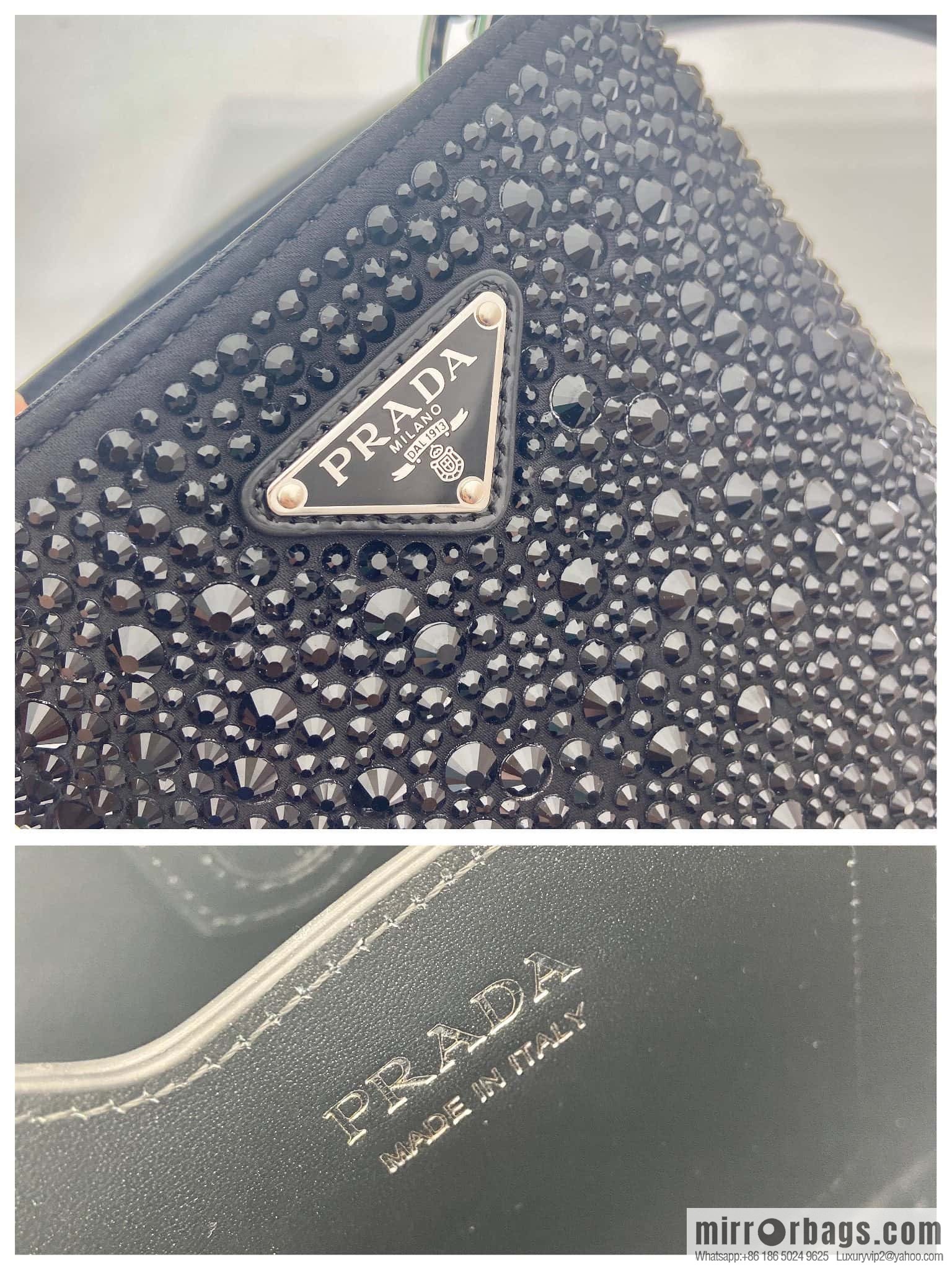 PRADA 🎉 crystal bucket bag 🎉 1BA373 crystal bag