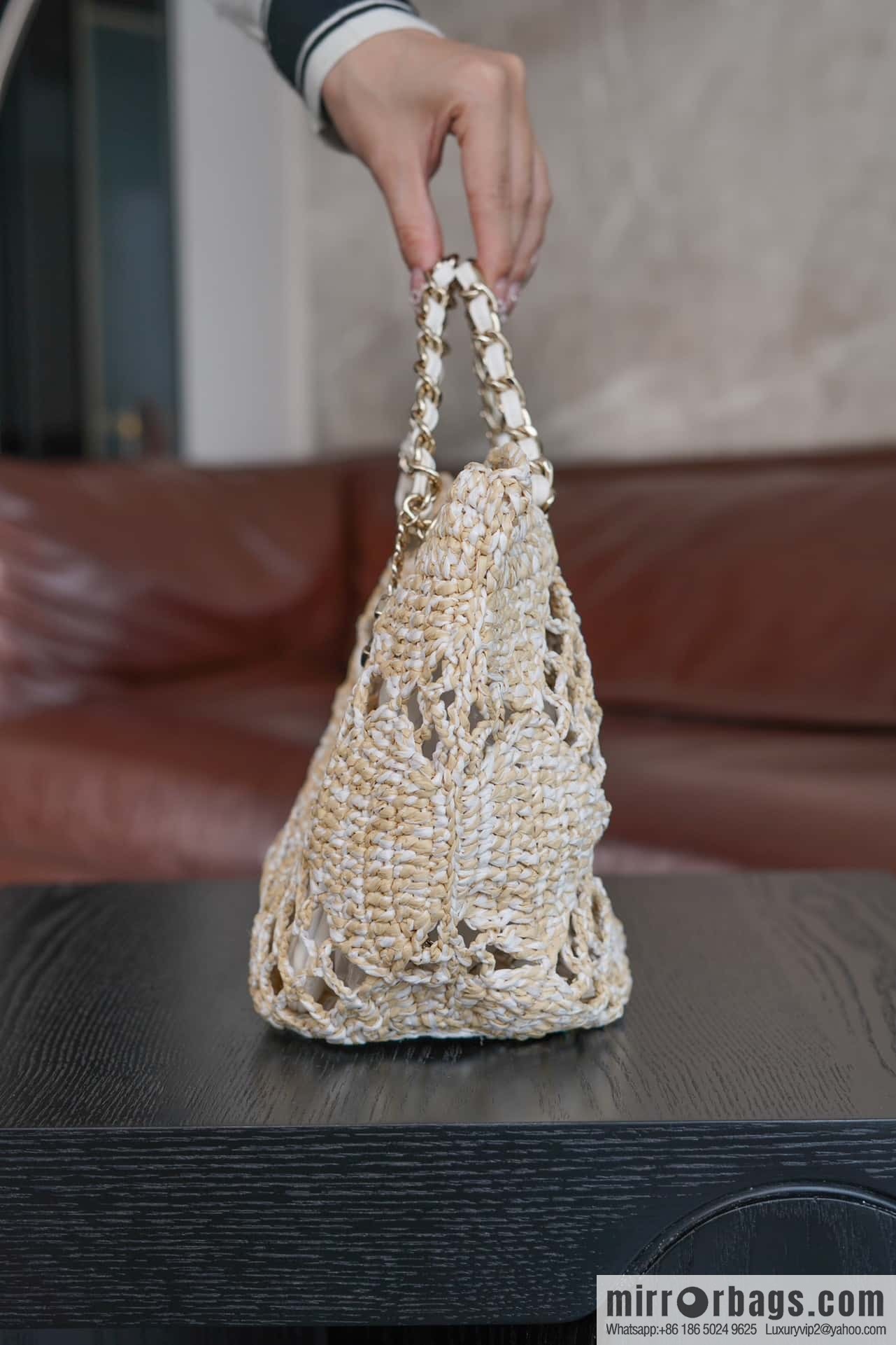 𝐂𝐡𝐚𝐧𝐞𝐥 𝟮𝟰 CoCo Beach Straw Shopping Bag 🛍️ S