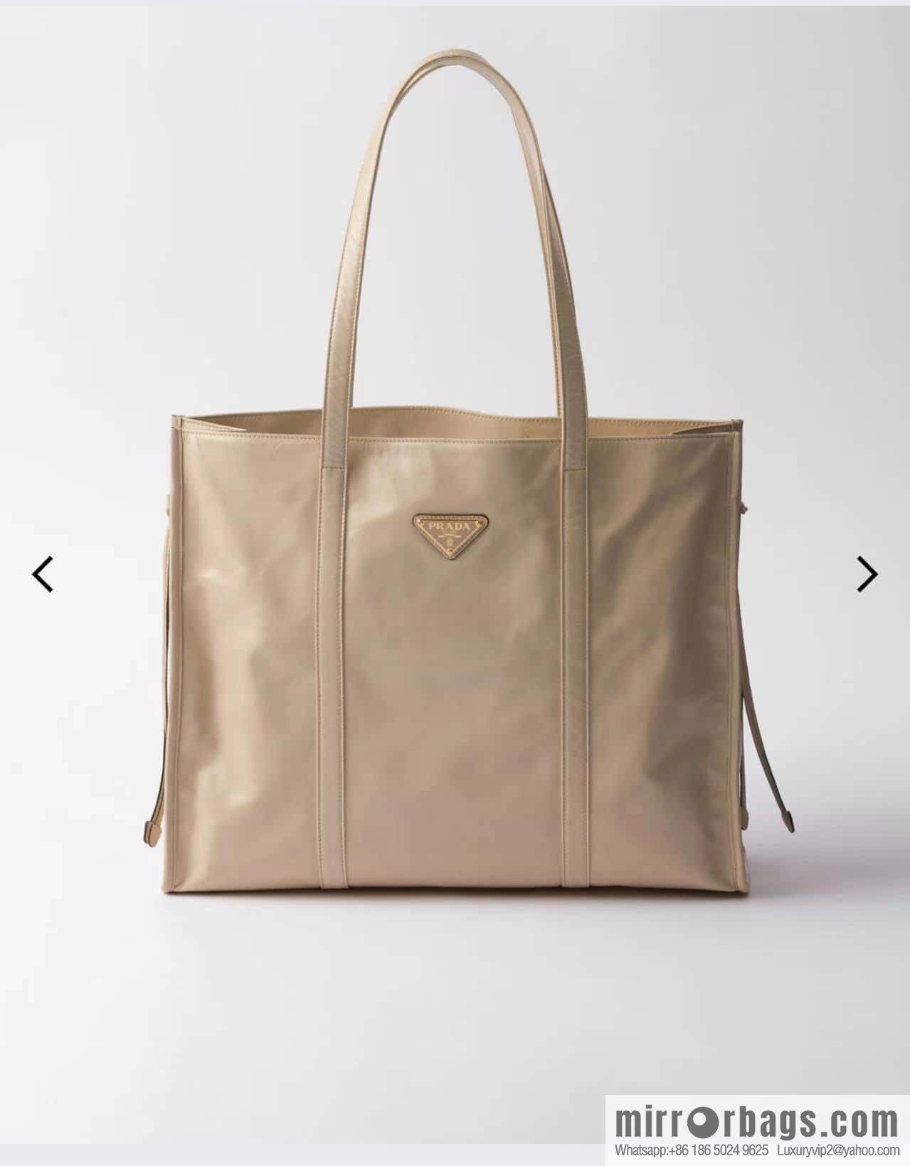 PRADA 🎉 oil wax tote bag 🎉 1BG460 lime