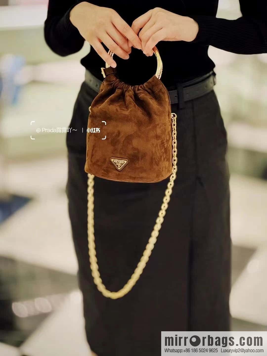 PRADA 🎉 new bucket bag 🎉 1BC227 suede🎉🎉