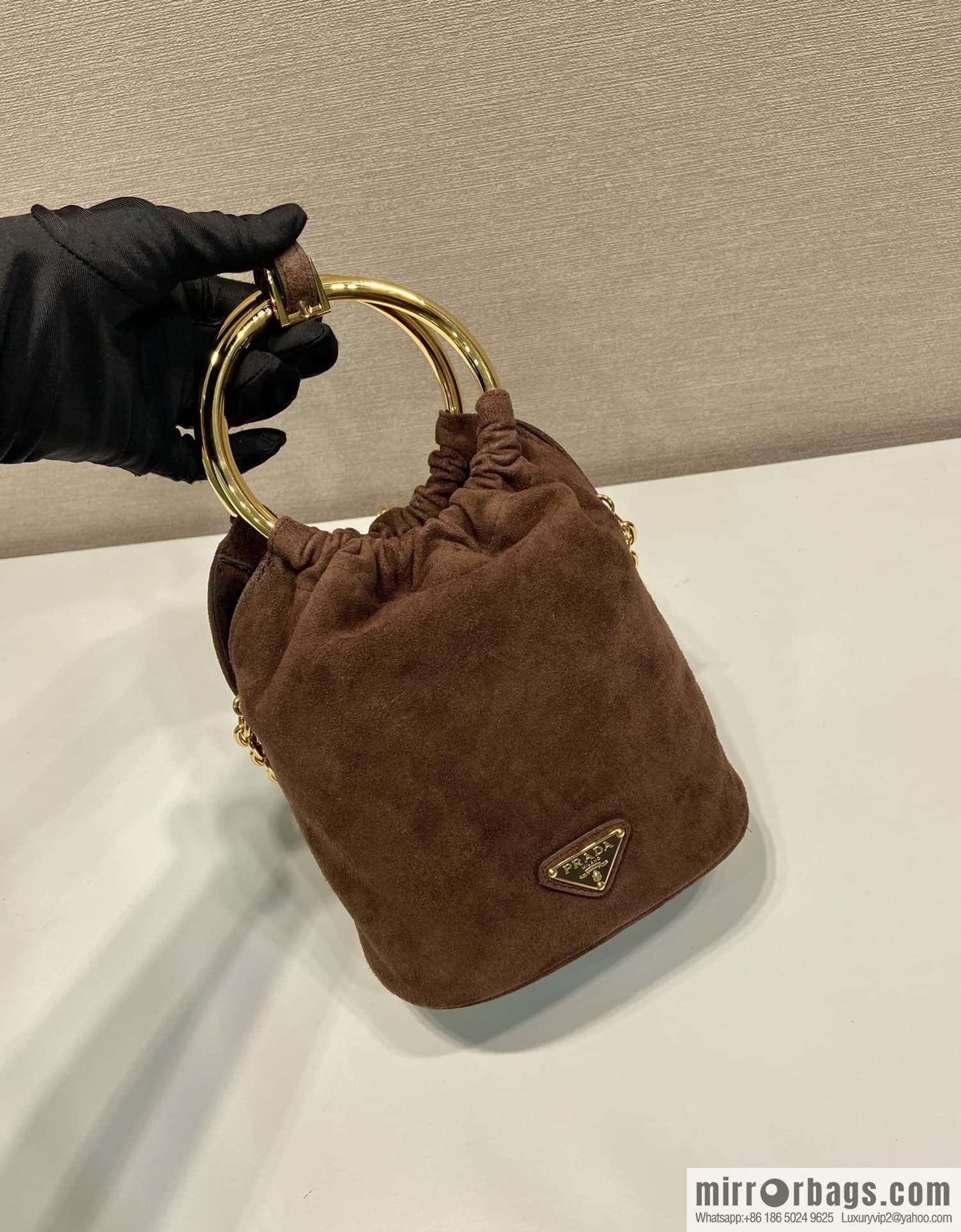 PRADA 🎉 new bucket bag 🎉 1BC227 suede🎉🎉