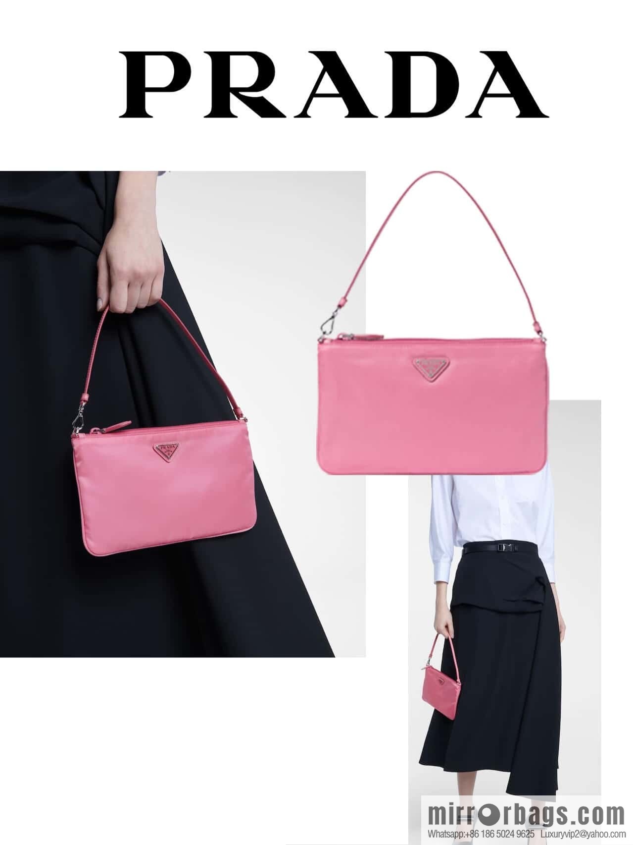 PRADA 🎉 new armpit bag 🎉 1NI545 🎉🎉 pink