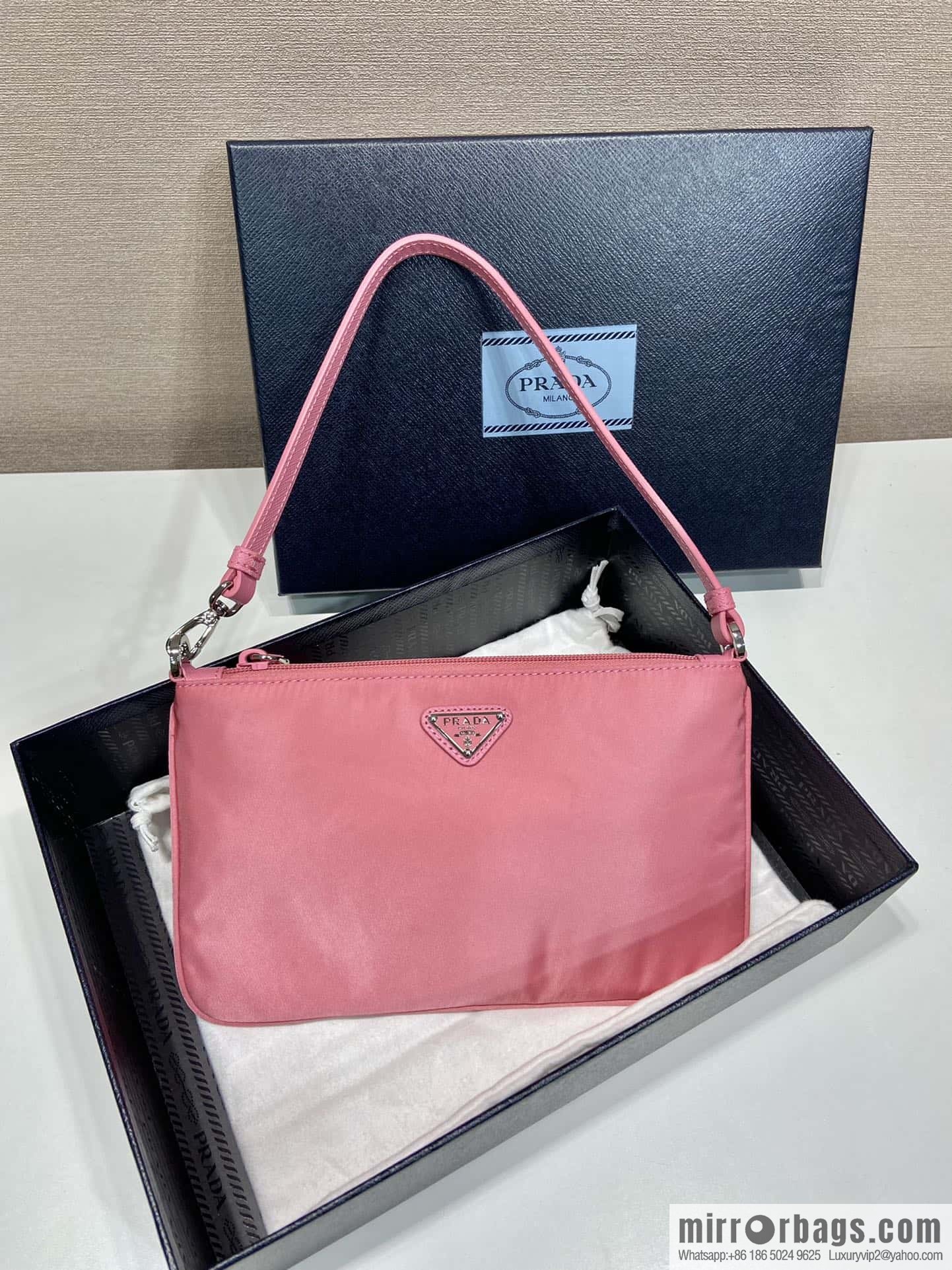 PRADA 🎉 new armpit bag 🎉 1NI545 🎉🎉 pink
