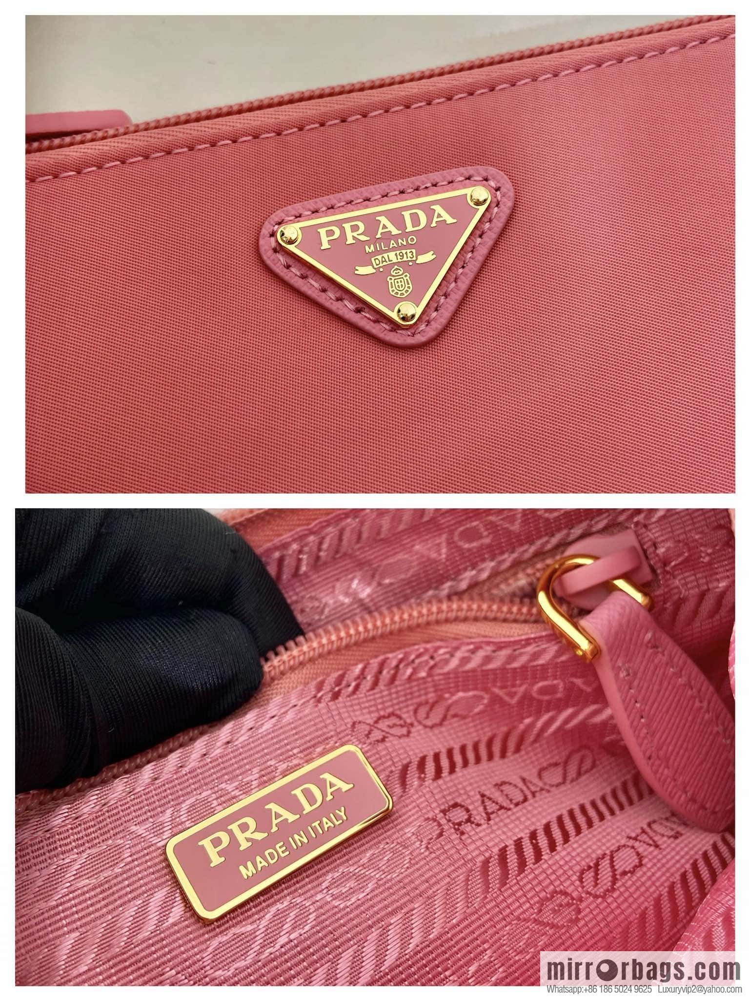 PRADA new armpit bag ๐๐ 1NI545/K gold new ๐๐ pink