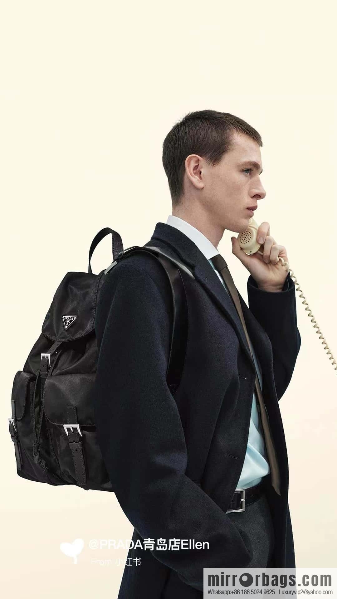 PRADA ๐ new backpack ๐ 2VZ110 bright shoulder back๐๐