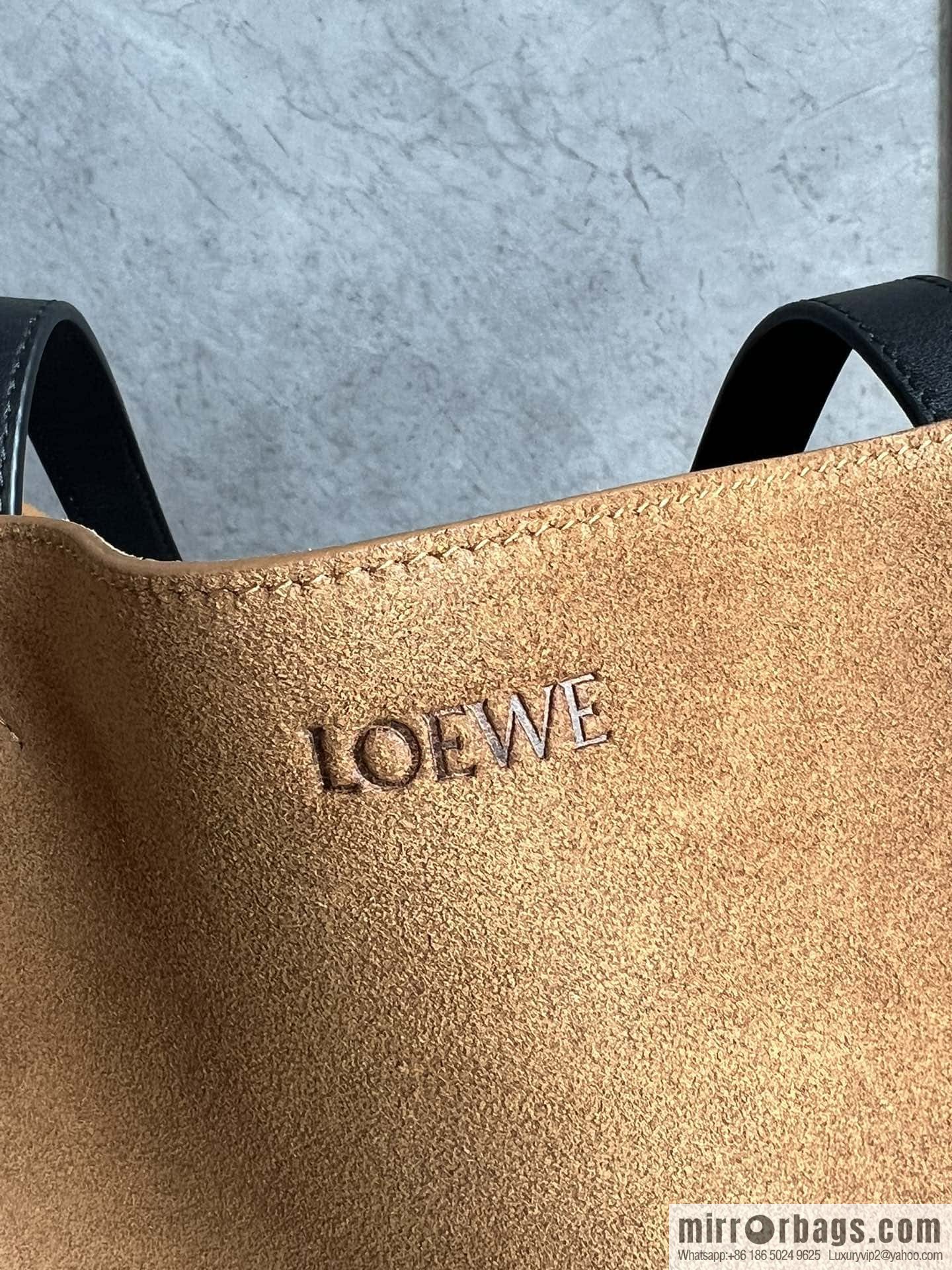 LOEWE new 🆕 large pressed suede leather Puzzle Fold handbag 0692