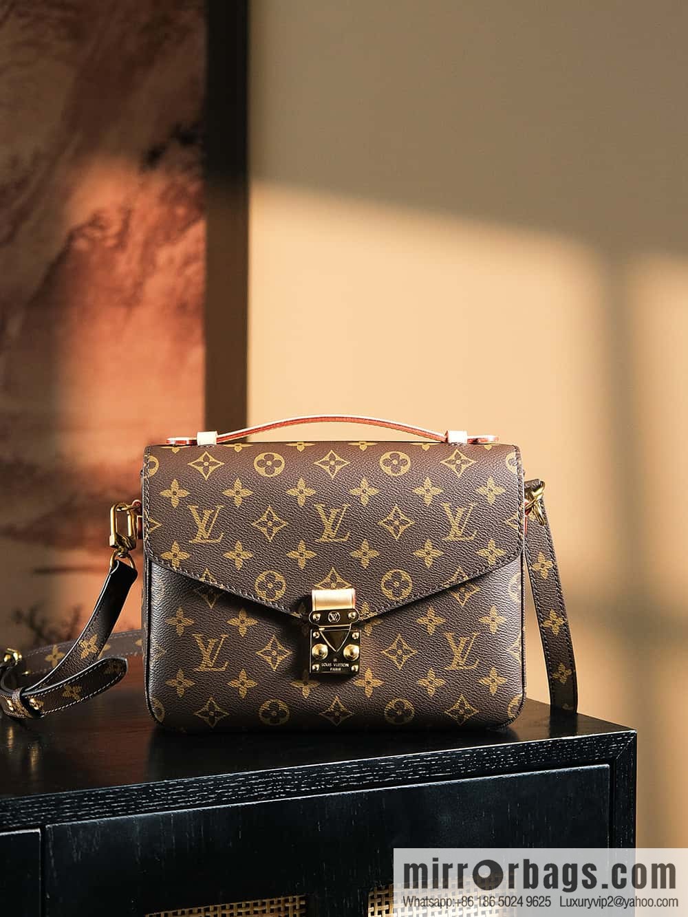 LV ππππππππ πππππ chip rhombus code messenger bag series M44875