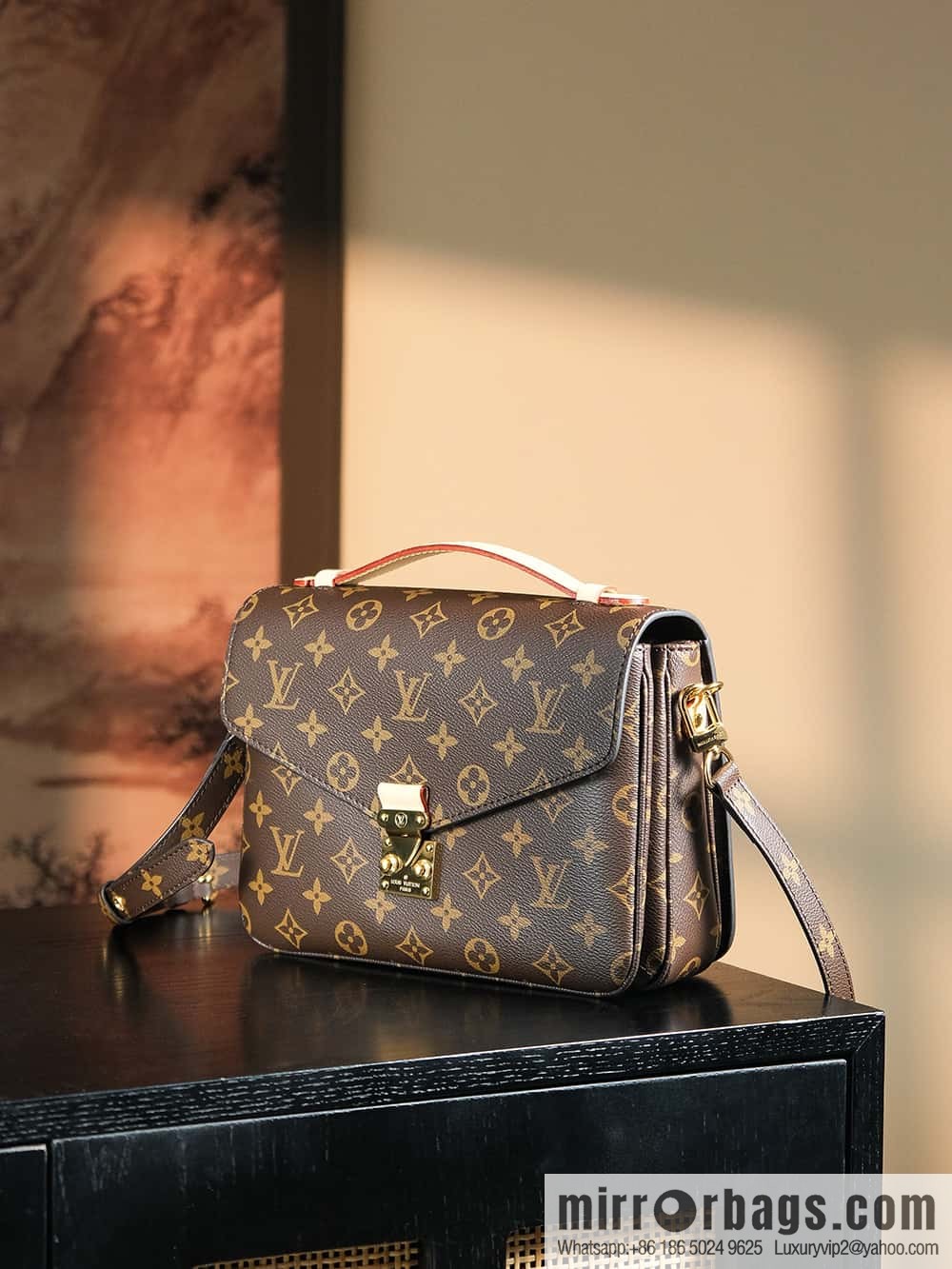 LV ππππππππ πππππ chip rhombus code messenger bag series M44875
