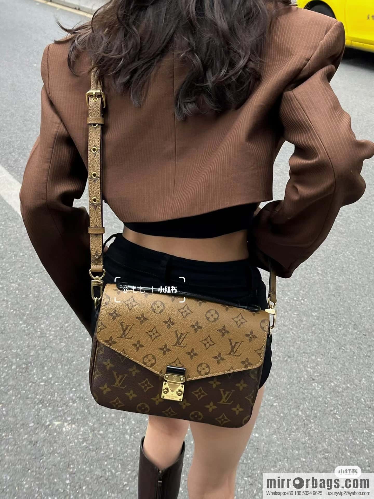 LV 𝐏𝐎𝐂𝐇𝐄𝐓𝐓𝐄 𝐌𝐄𝐓𝐈𝐒 chip rhombus code messenger bag series M44876