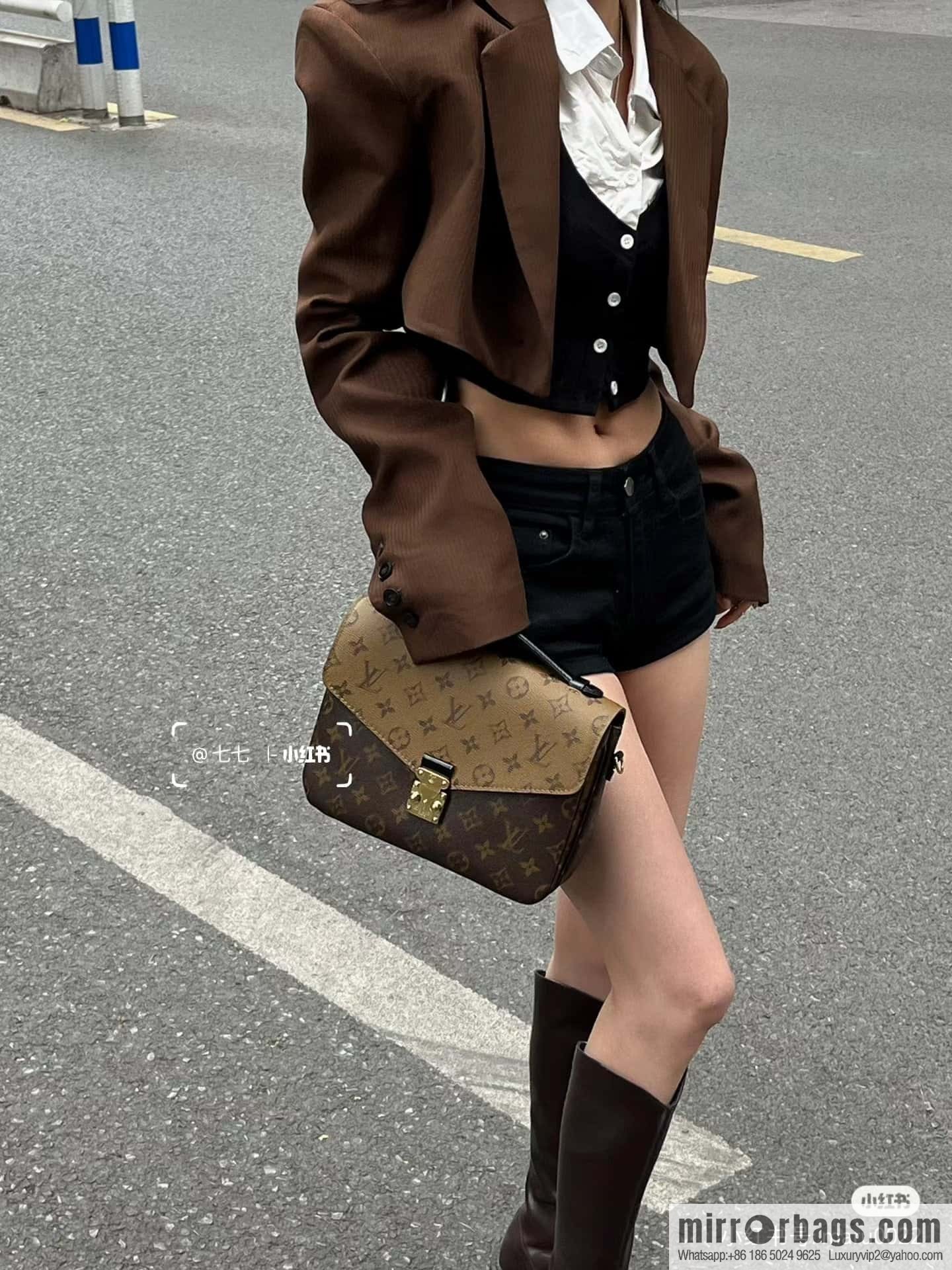 LV 𝐏𝐎𝐂𝐇𝐄𝐓𝐓𝐄 𝐌𝐄𝐓𝐈𝐒 chip rhombus code messenger bag series M44876