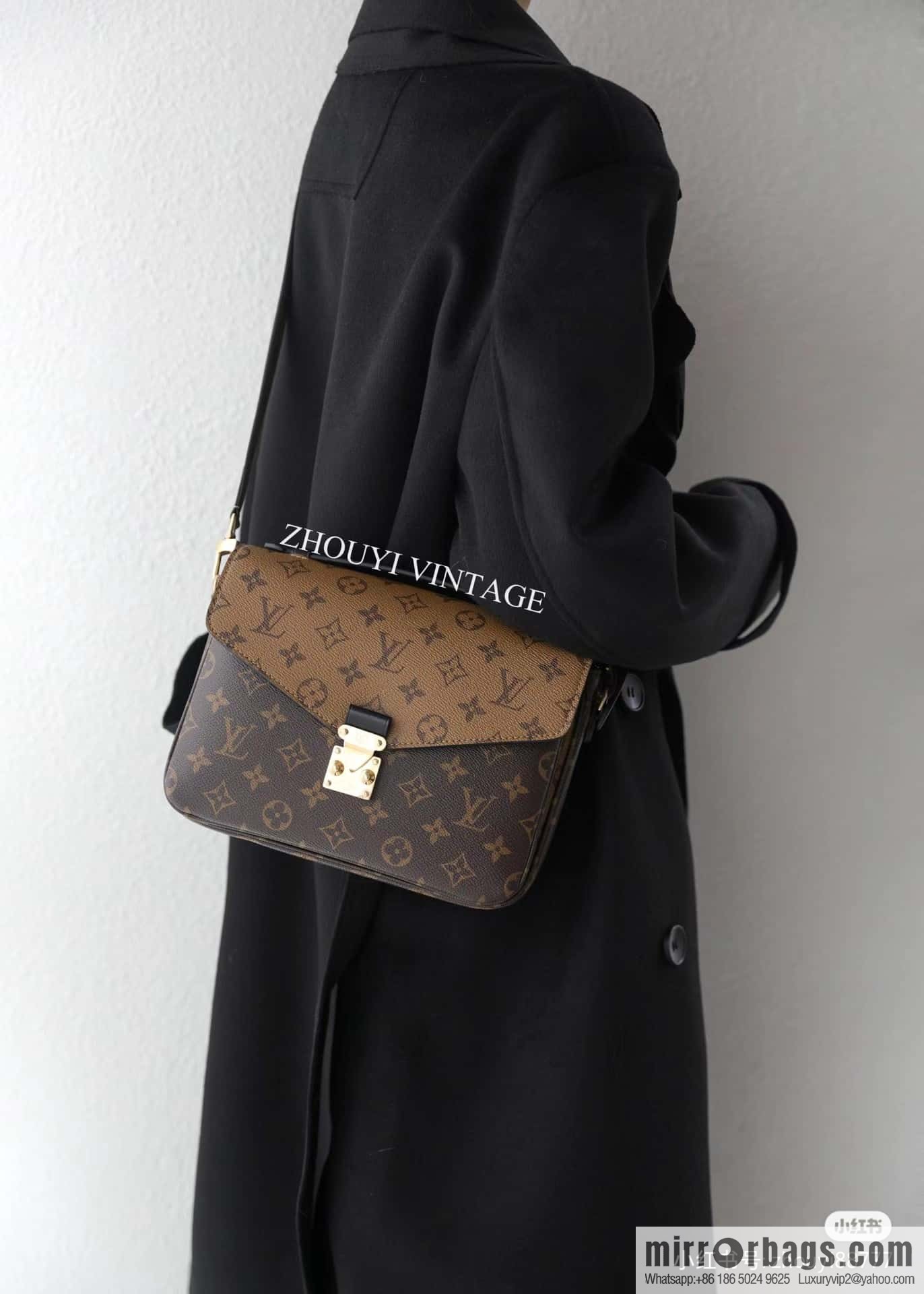 LV 𝐏𝐎𝐂𝐇𝐄𝐓𝐓𝐄 𝐌𝐄𝐓𝐈𝐒 chip rhombus code messenger bag series M44876