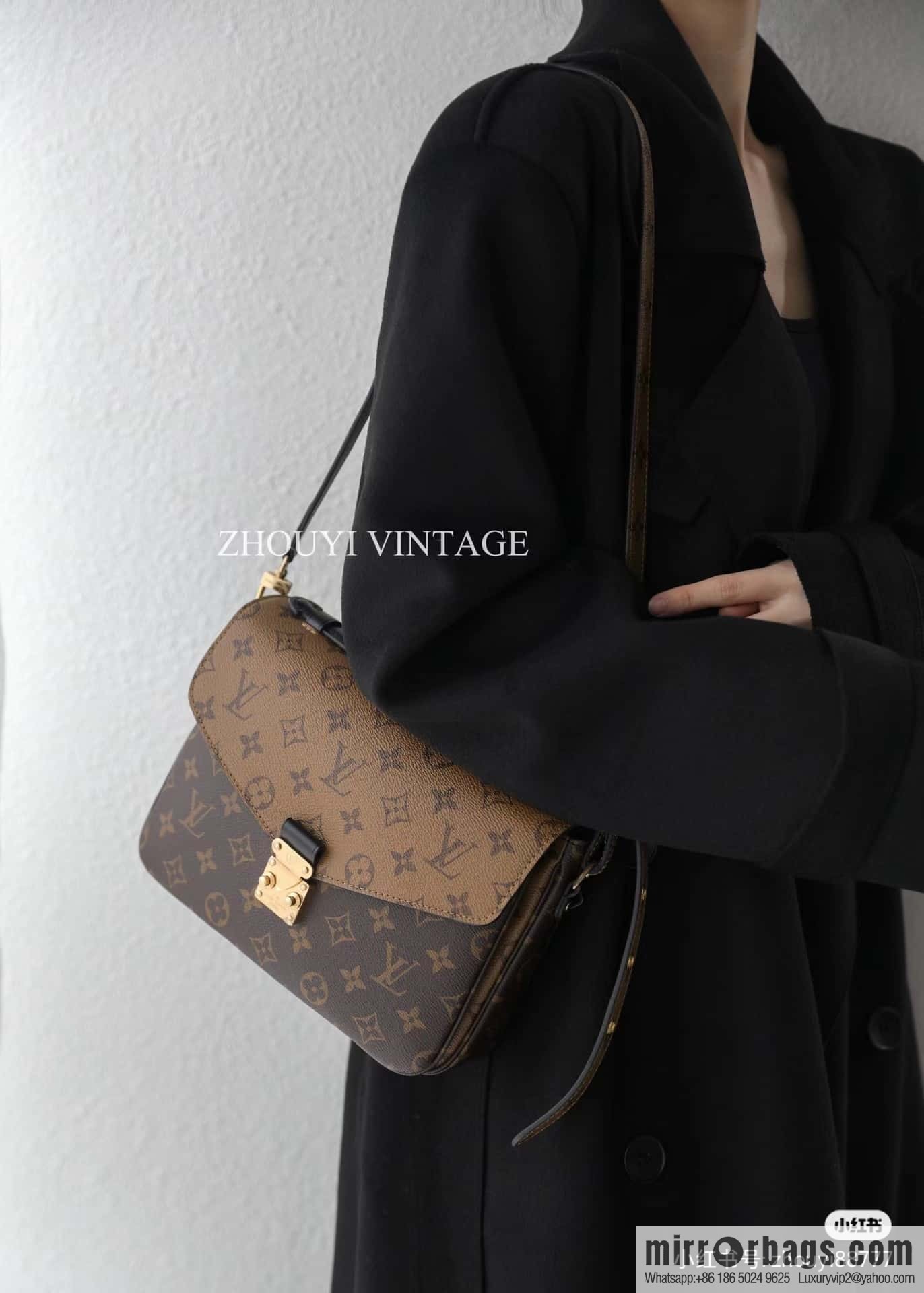 LV 𝐏𝐎𝐂𝐇𝐄𝐓𝐓𝐄 𝐌𝐄𝐓𝐈𝐒 chip rhombus code messenger bag series M44876