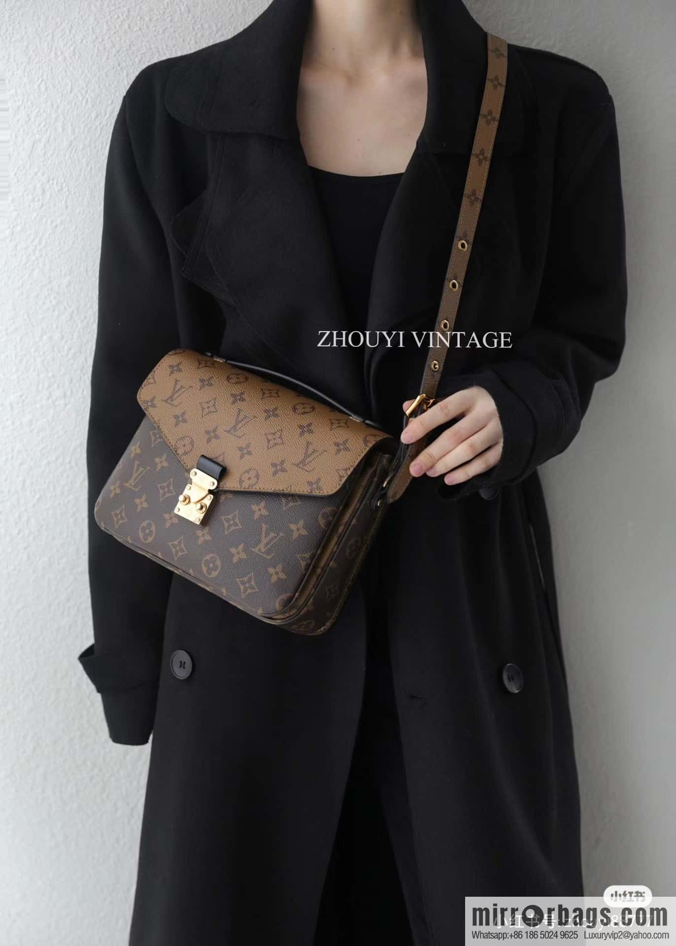 LV 𝐏𝐎𝐂𝐇𝐄𝐓𝐓𝐄 𝐌𝐄𝐓𝐈𝐒 chip rhombus code messenger bag series M44876