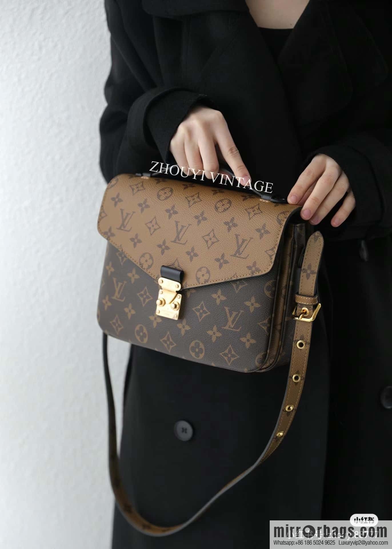 LV 𝐏𝐎𝐂𝐇𝐄𝐓𝐓𝐄 𝐌𝐄𝐓𝐈𝐒 chip rhombus code messenger bag series M44876