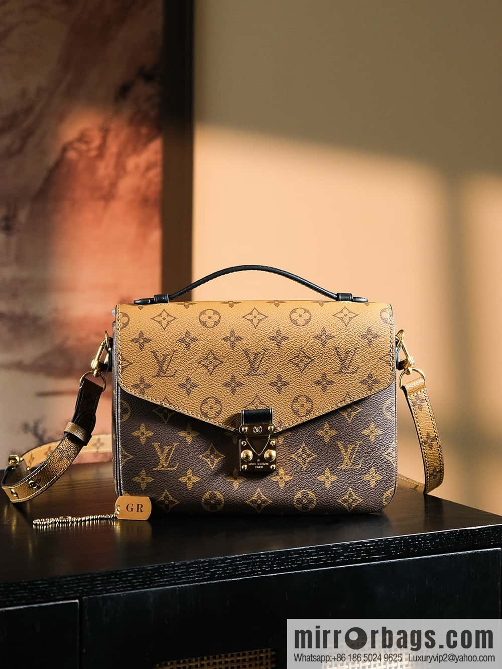 LV 𝐏𝐎𝐂𝐇𝐄𝐓𝐓𝐄 𝐌𝐄𝐓𝐈𝐒 chip rhombus code messenger bag series M44876