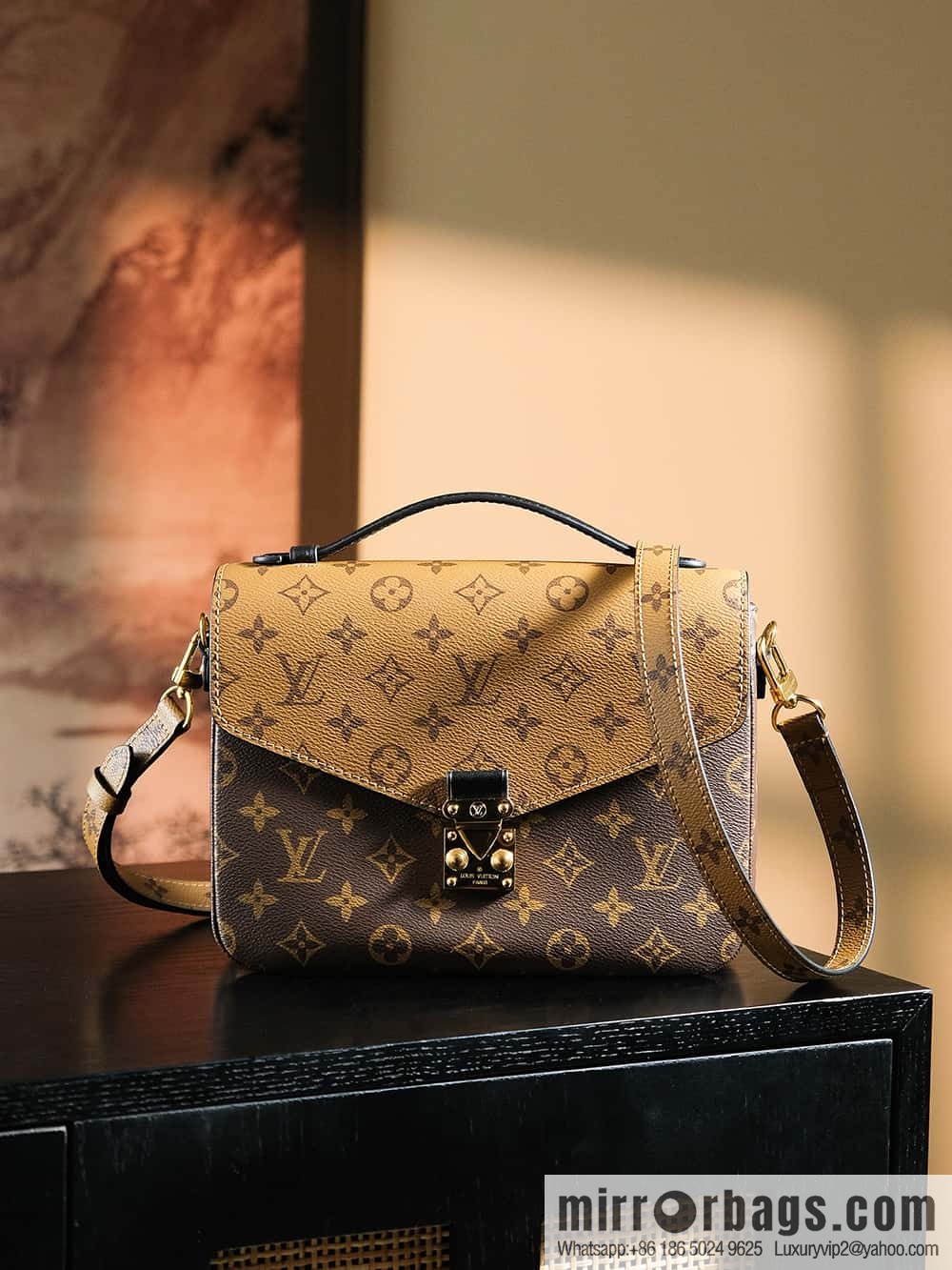 LV 𝐏𝐎𝐂𝐇𝐄𝐓𝐓𝐄 𝐌𝐄𝐓𝐈𝐒 chip rhombus code messenger bag series M44876
