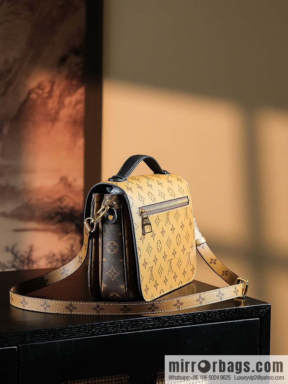 LV 𝐏𝐎𝐂𝐇𝐄𝐓𝐓𝐄 𝐌𝐄𝐓𝐈𝐒 chip rhombus code messenger bag series M44876