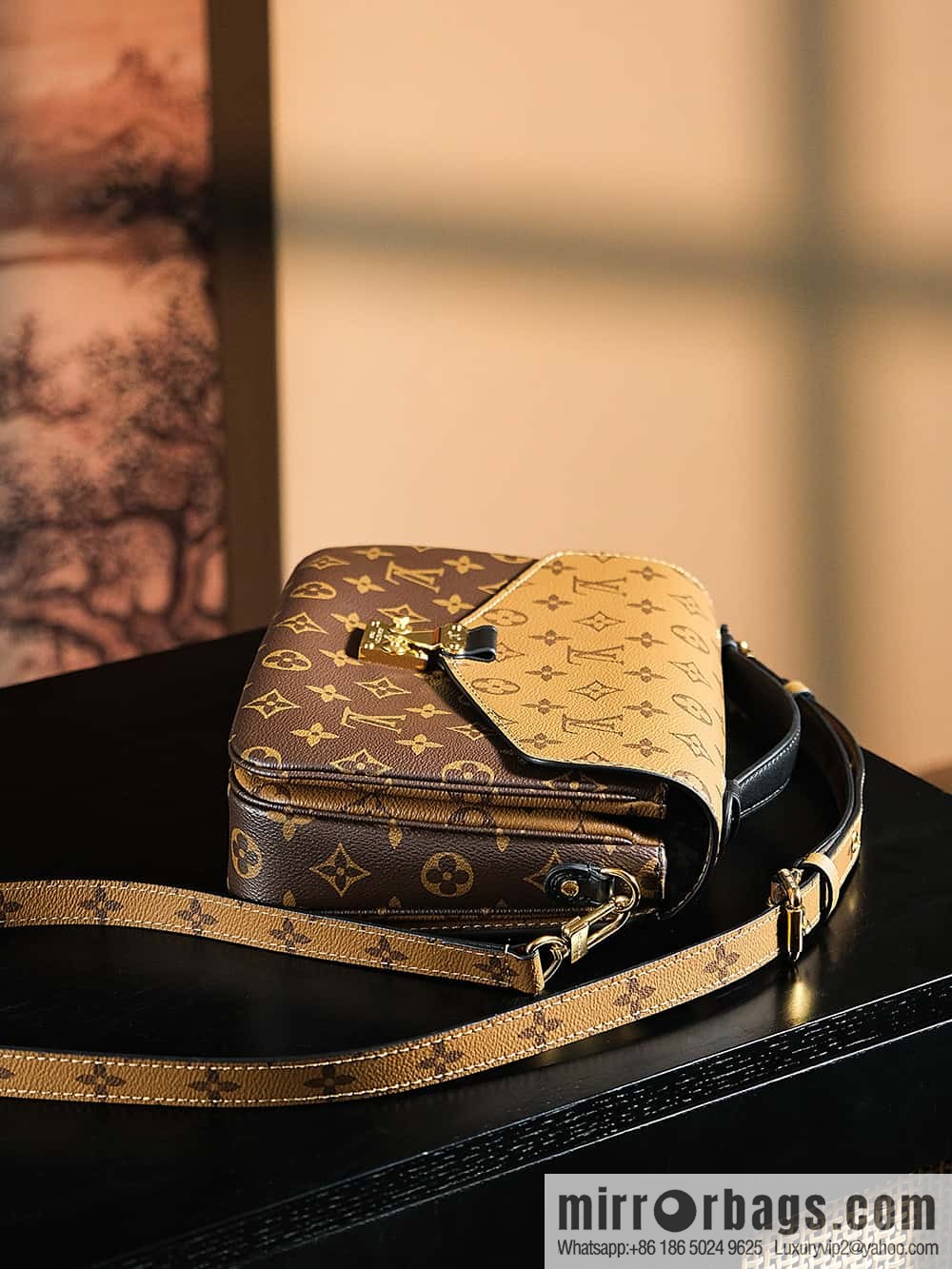 LV 𝐏𝐎𝐂𝐇𝐄𝐓𝐓𝐄 𝐌𝐄𝐓𝐈𝐒 chip rhombus code messenger bag series M44876