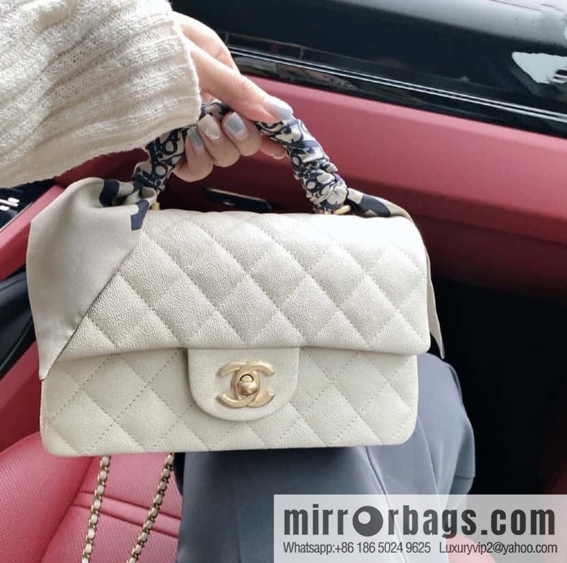 CHANEL 21S Handle CF Mini Platinum ๐ค AS2431