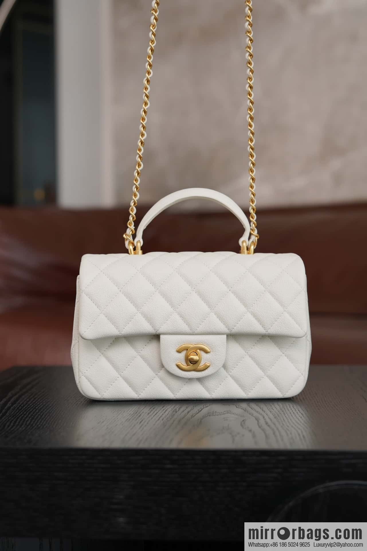 CHANEL 21S Handle CF Mini Platinum ๐ค AS2431