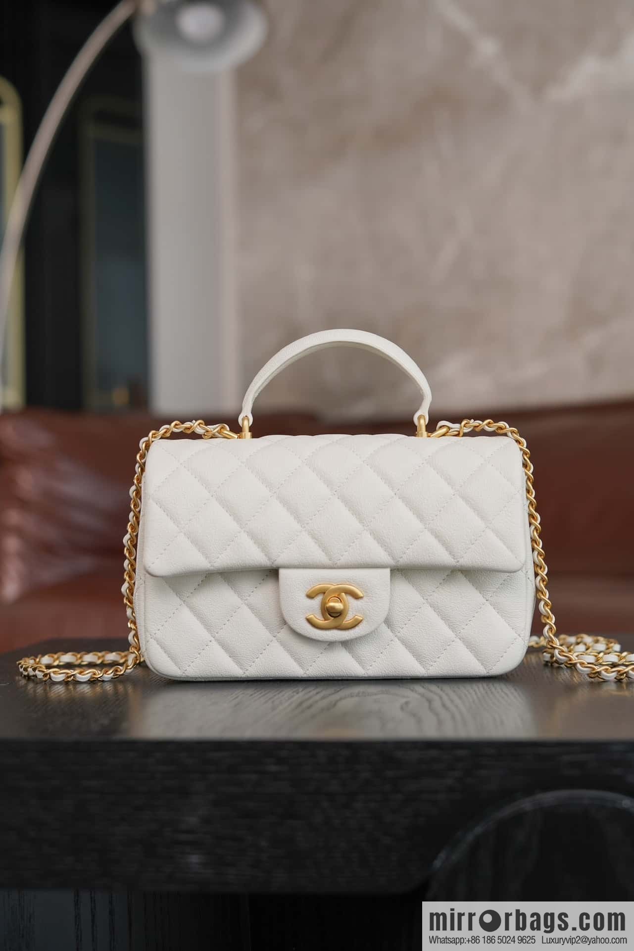 CHANEL 21S Handle CF Mini Platinum ๐ค AS2431