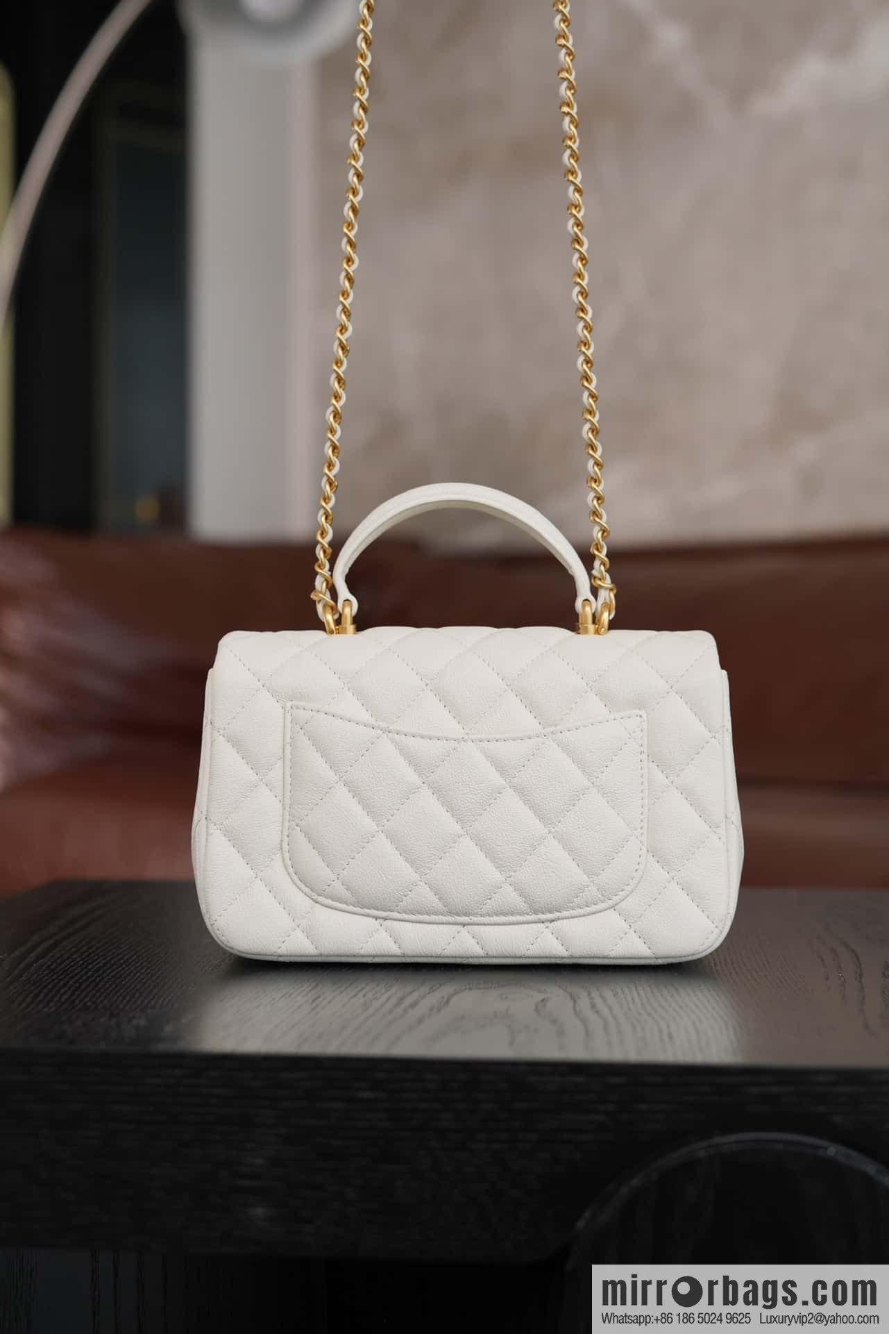CHANEL 21S Handle CF Mini Platinum ๐ค AS2431